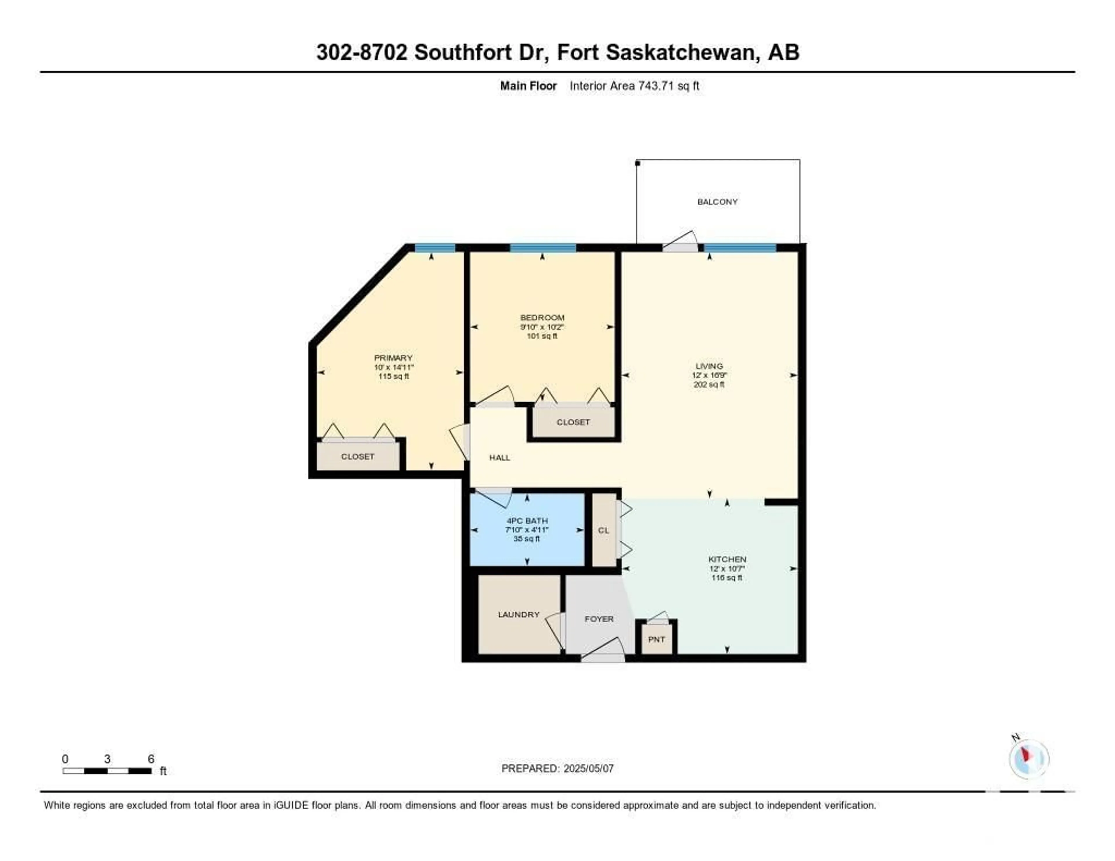 Floor plan for #302 - 8702 SOUTHFORT DR, Fort Saskatchewan Alberta T8L4R6
