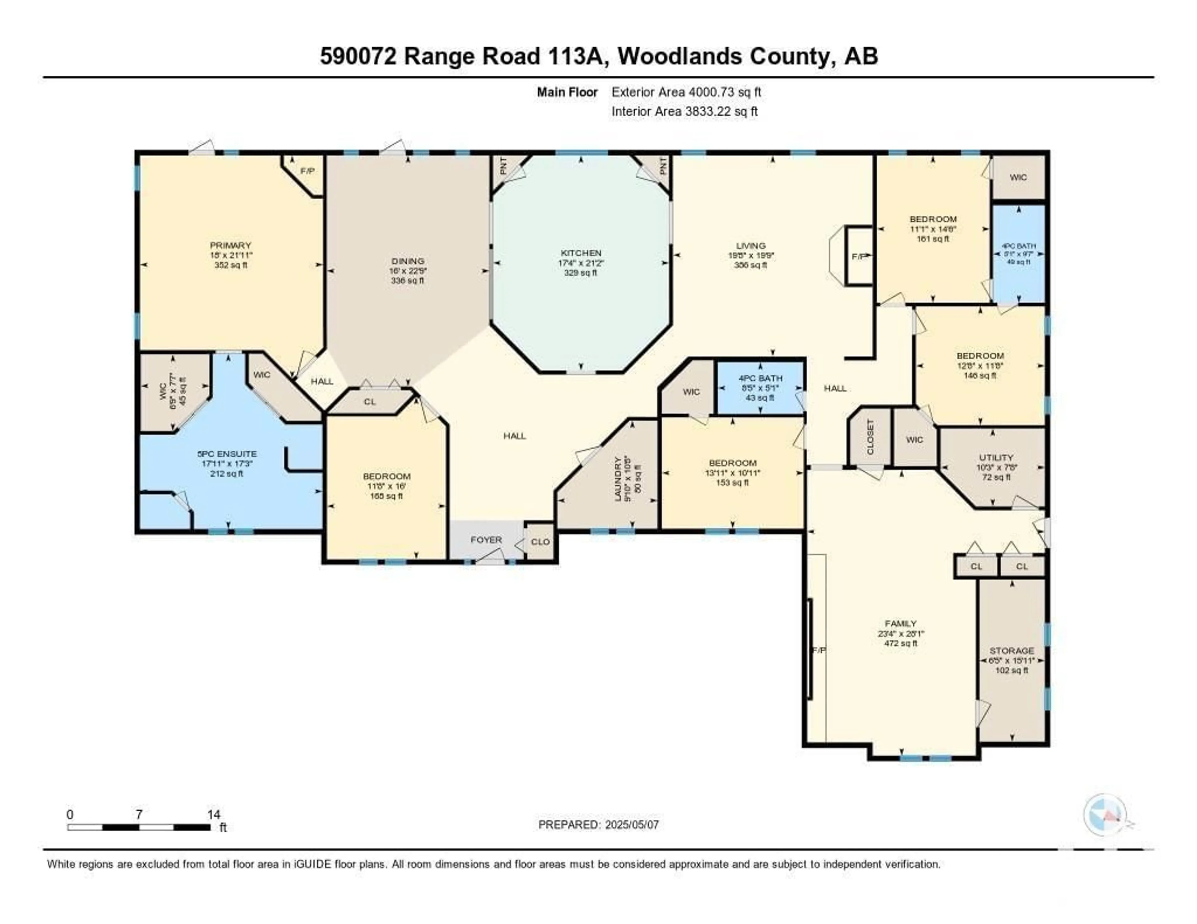 Floor plan for 590072 RGE RD 113 A, Rural Woodlands County Alberta T7S1P8