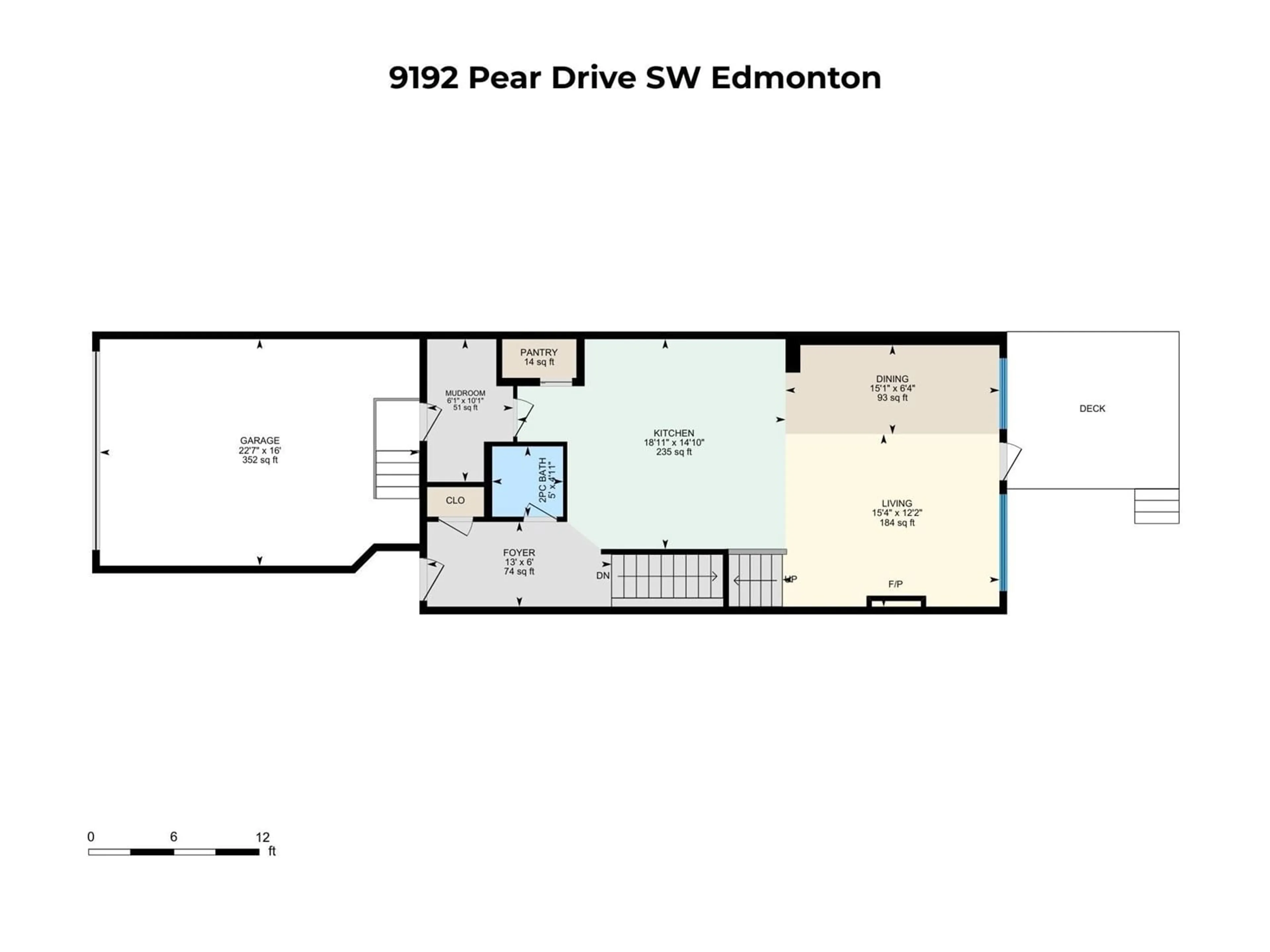 Floor plan for 9192 PEAR DR, Edmonton Alberta T6X2Z4
