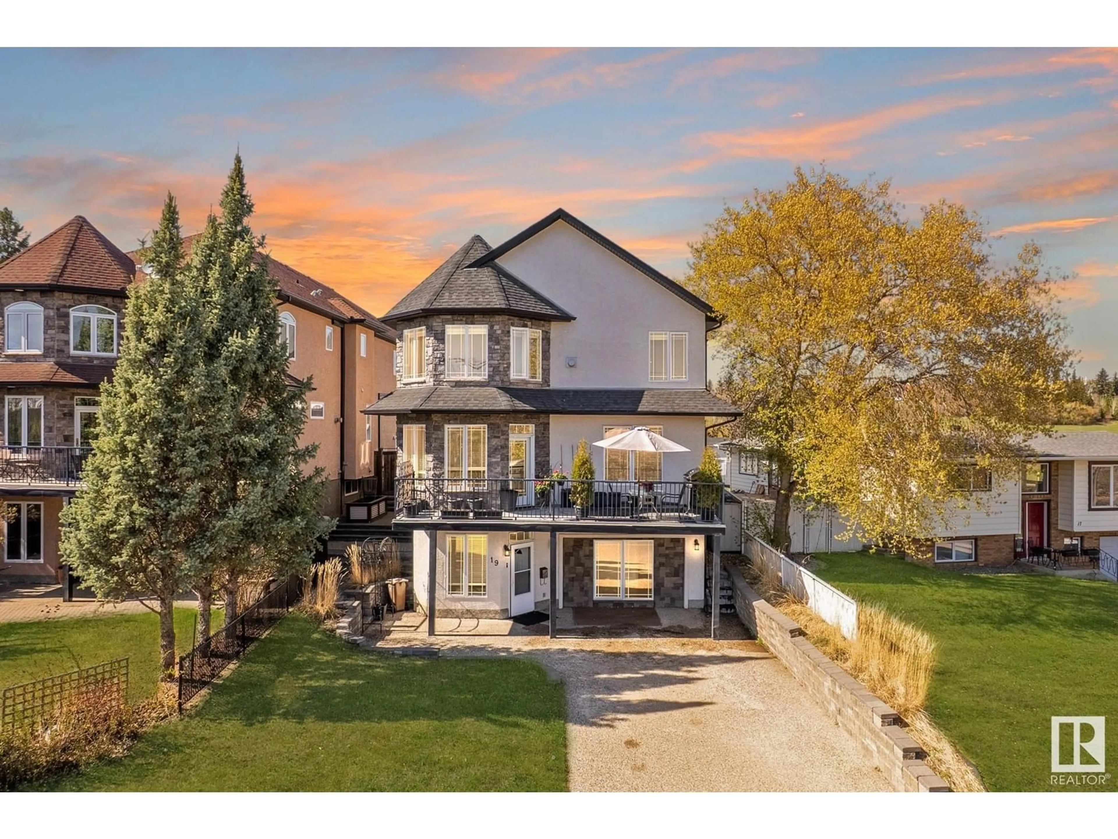 Home with brick exterior material, street for 19 MISSION AV, St. Albert Alberta T8N1H6