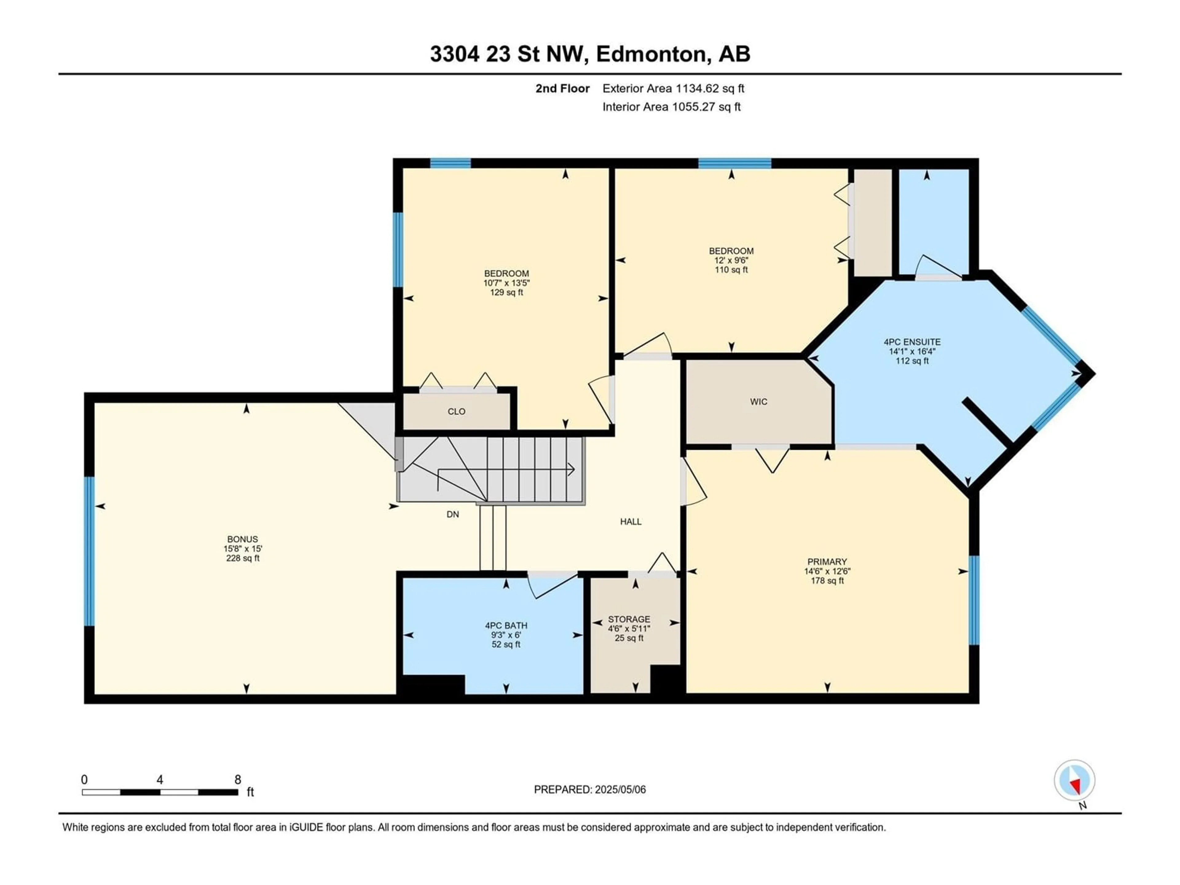 Floor plan for NW - 3304 23 ST, Edmonton Alberta T6T0A7
