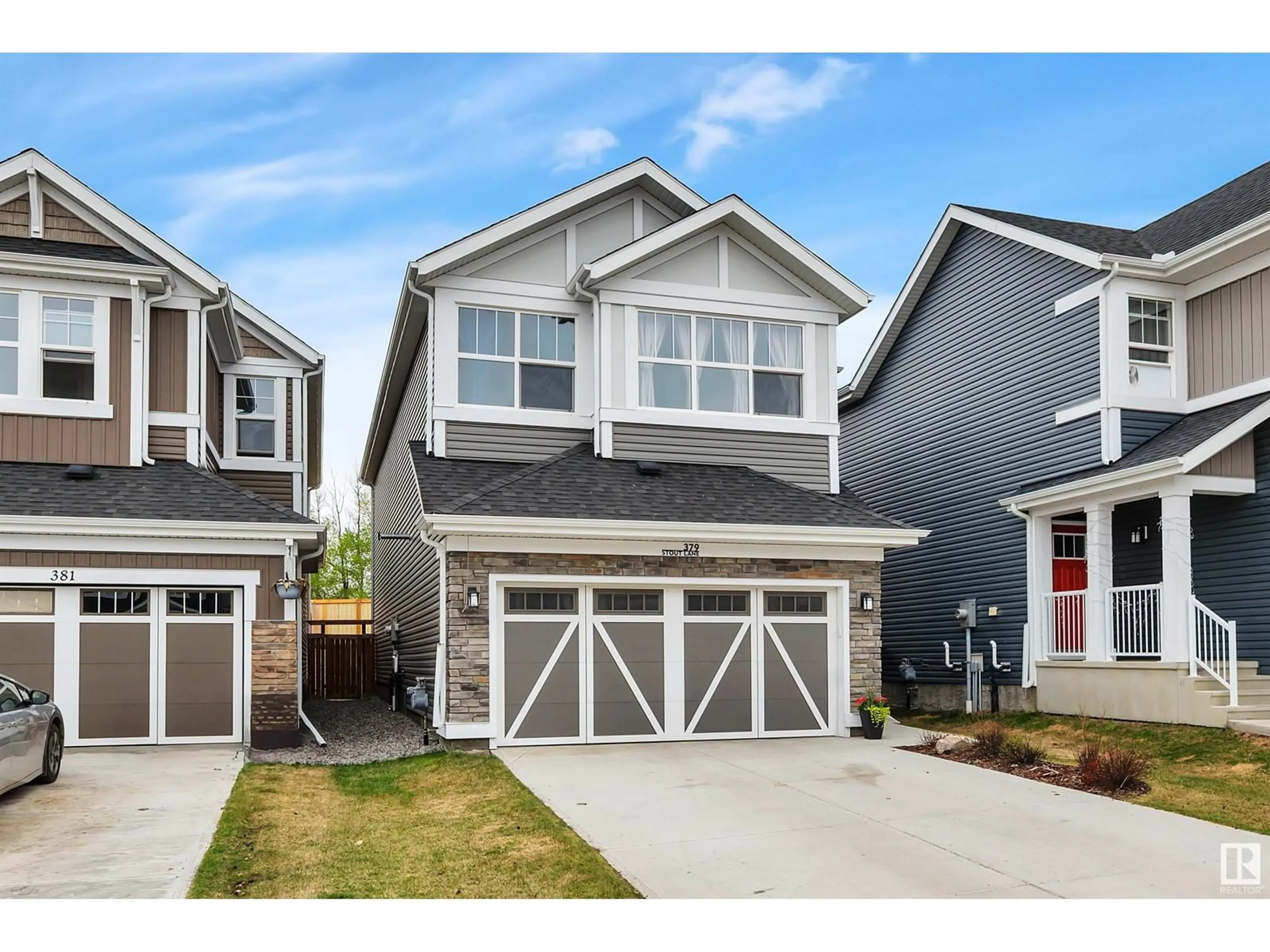 Home with vinyl exterior material, street for 379 STOUT LN, Leduc Alberta T9E1K4
