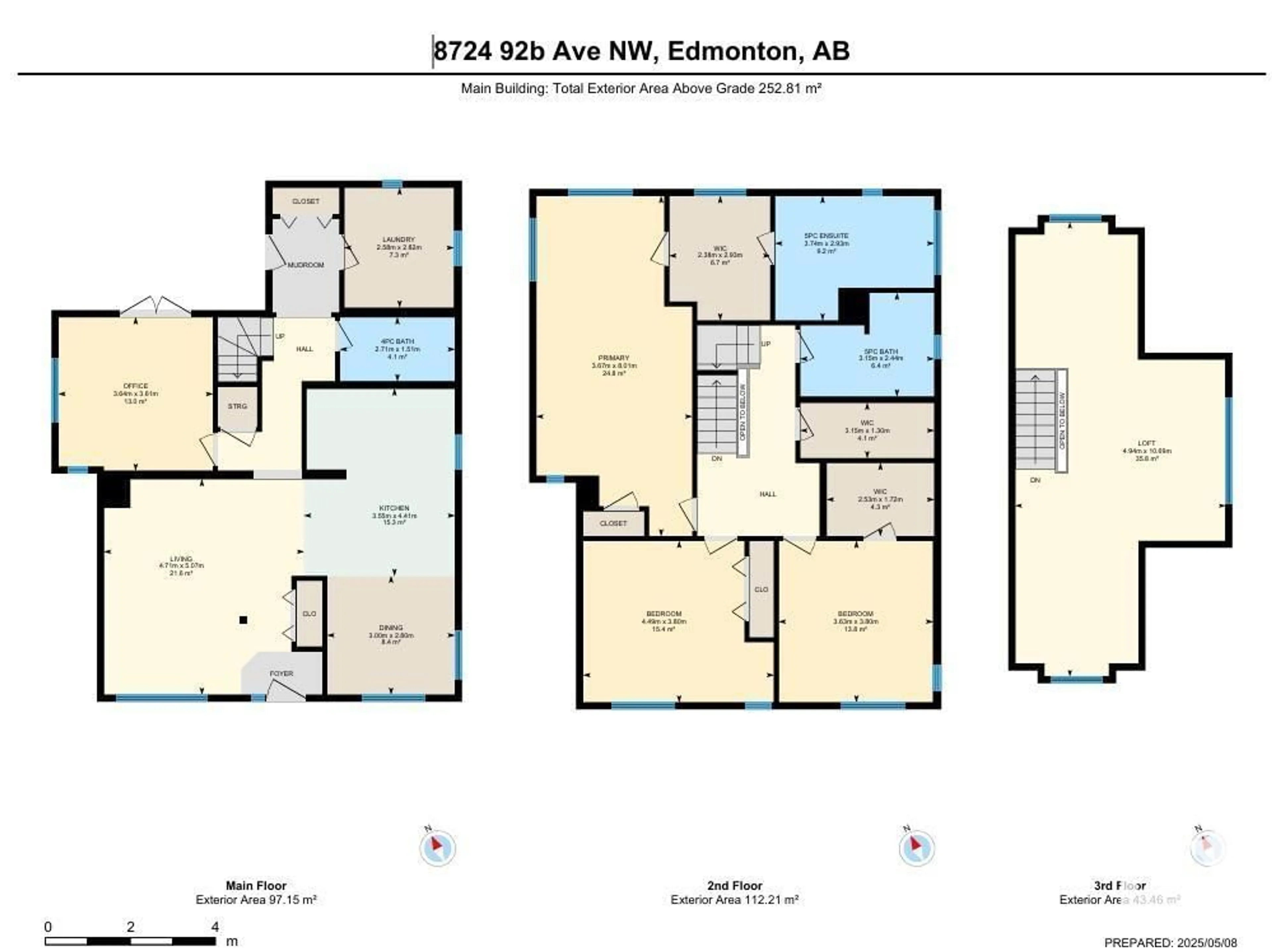 Floor plan for NW - 8724 92B AV, Edmonton Alberta T6C1S9