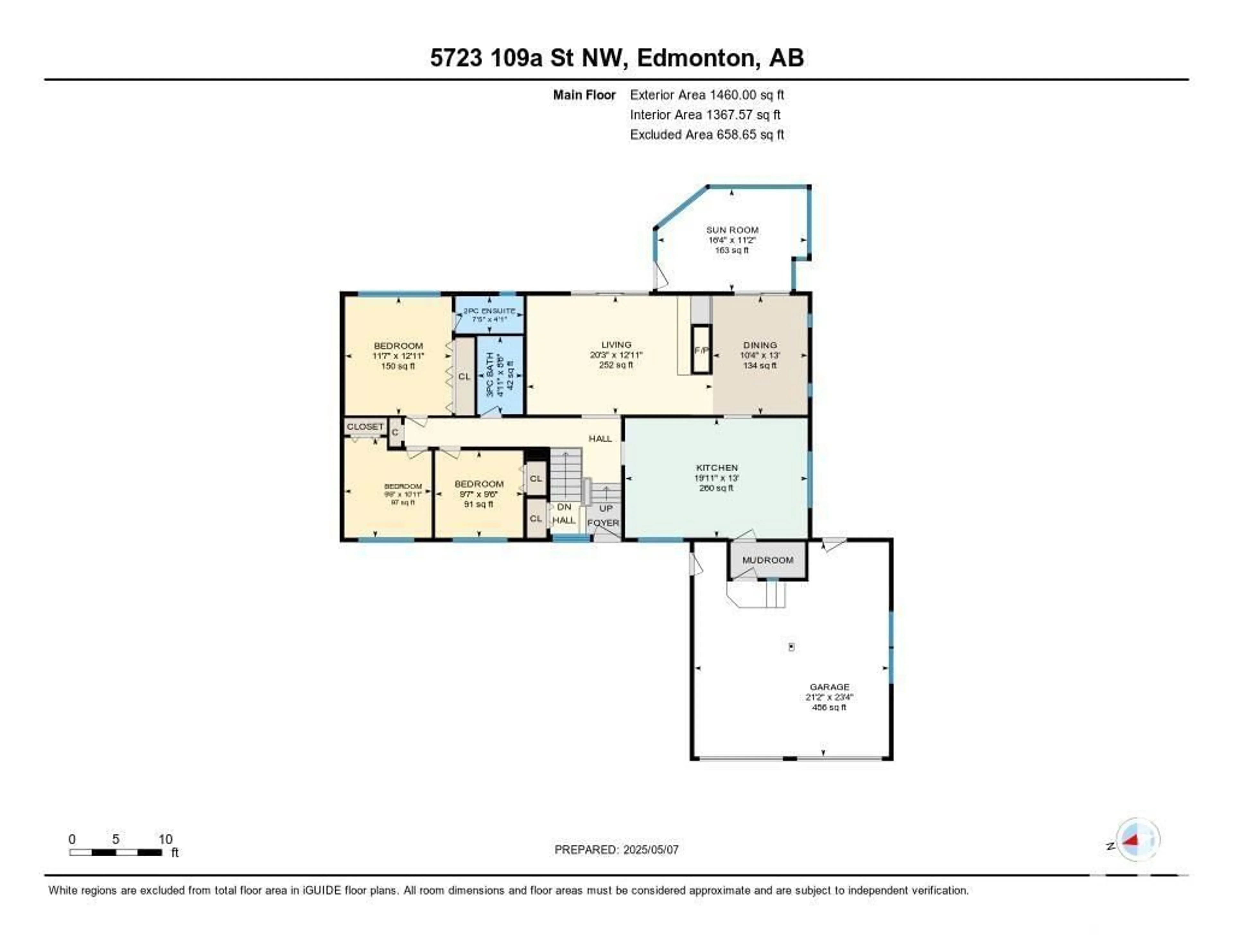 Floor plan for NW - 5723 109A ST, Edmonton Alberta T6H3C4