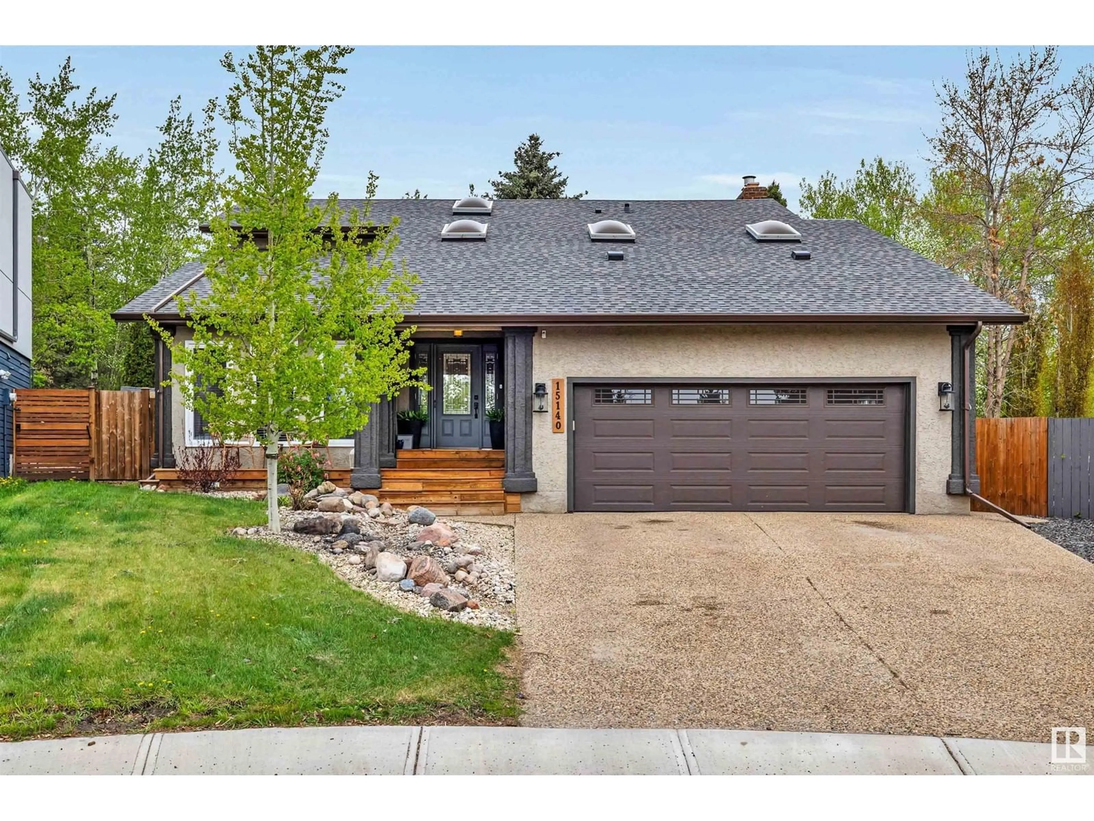 Home with brick exterior material, street for 15140 49 AV, Edmonton Alberta T6H5M8