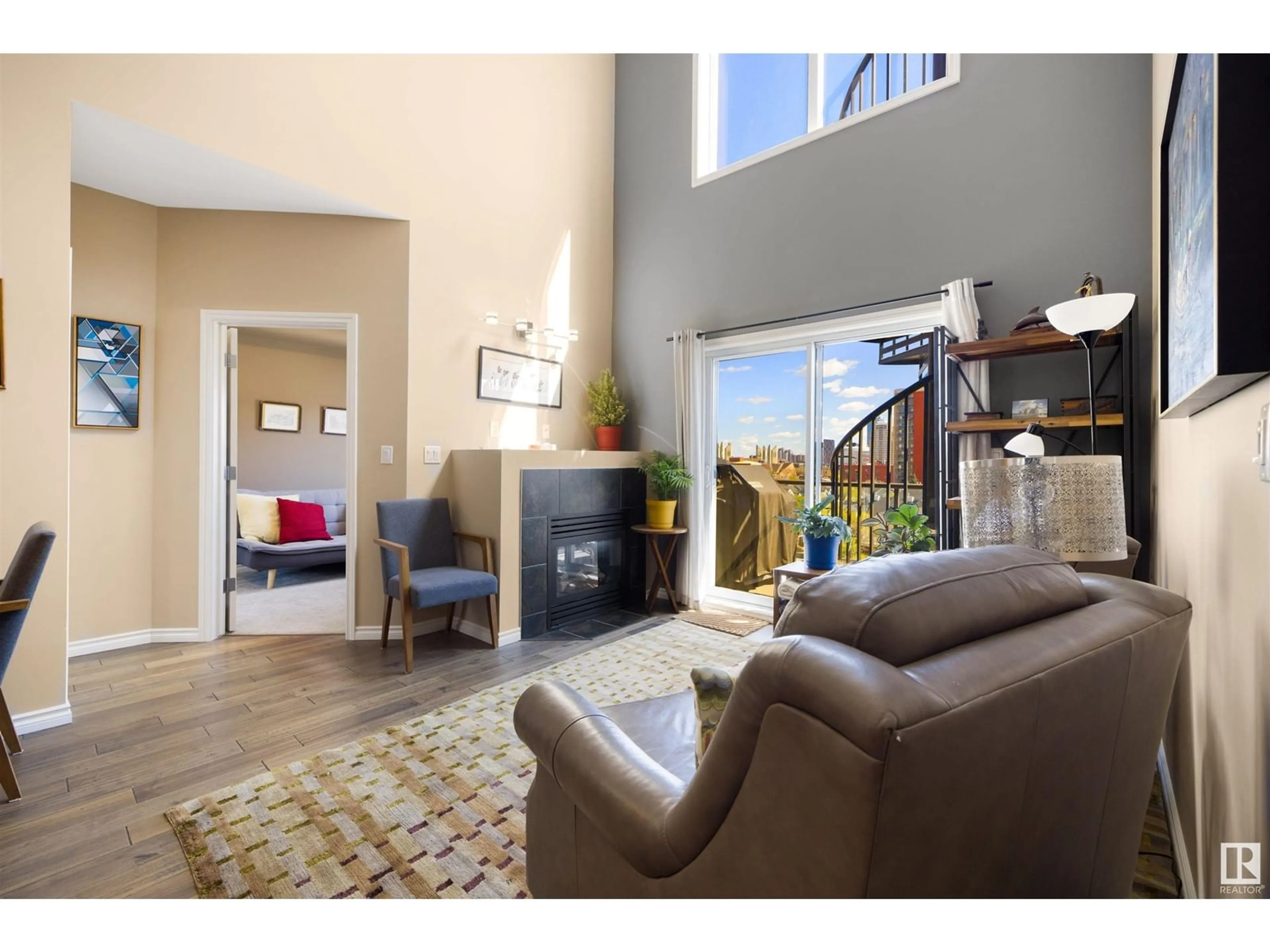 Living room with furniture, unknown for 609 - 10235 112 ST NW, Edmonton Alberta T5K1M7