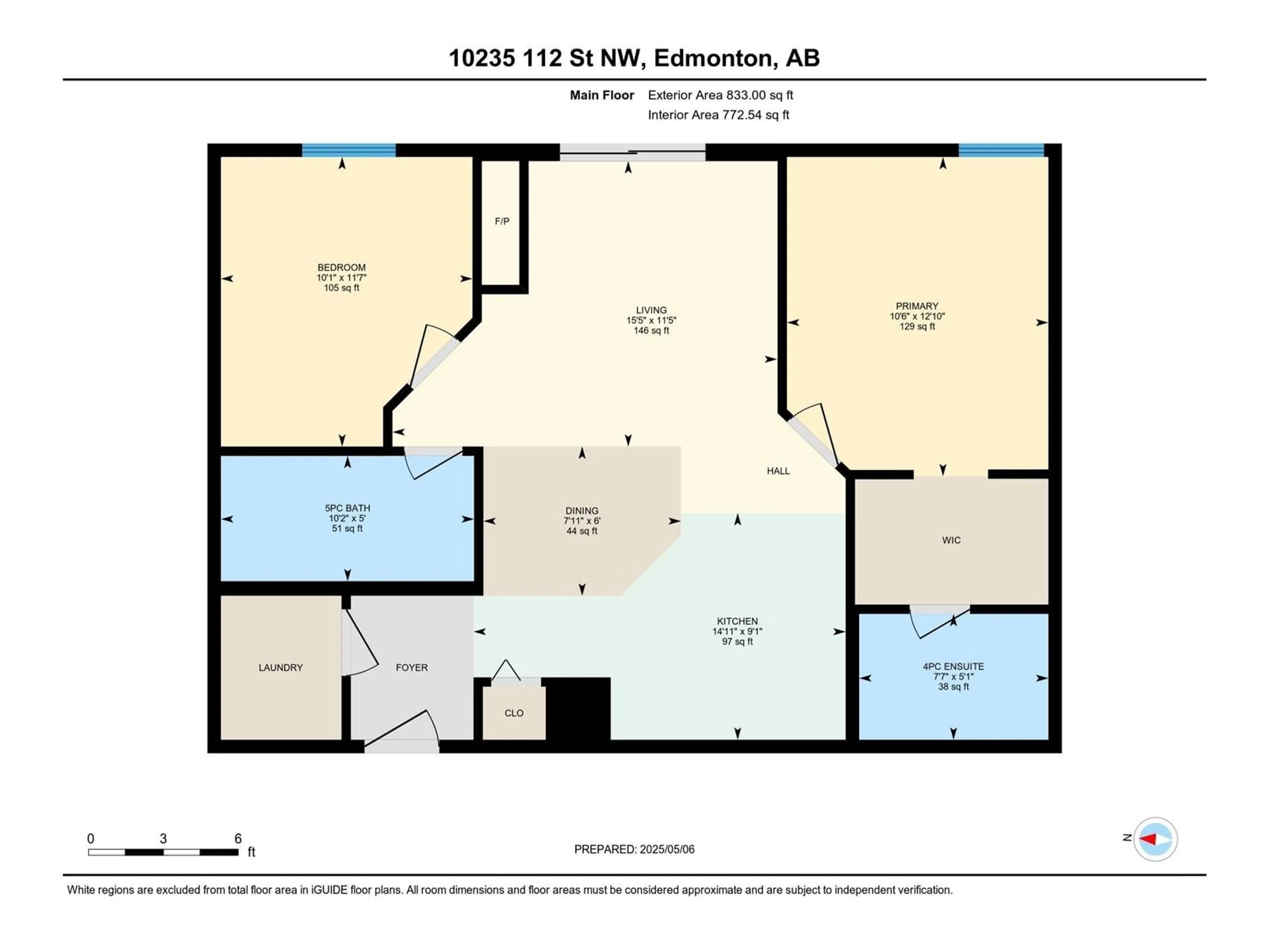Floor plan for 609 - 10235 112 ST NW, Edmonton Alberta T5K1M7