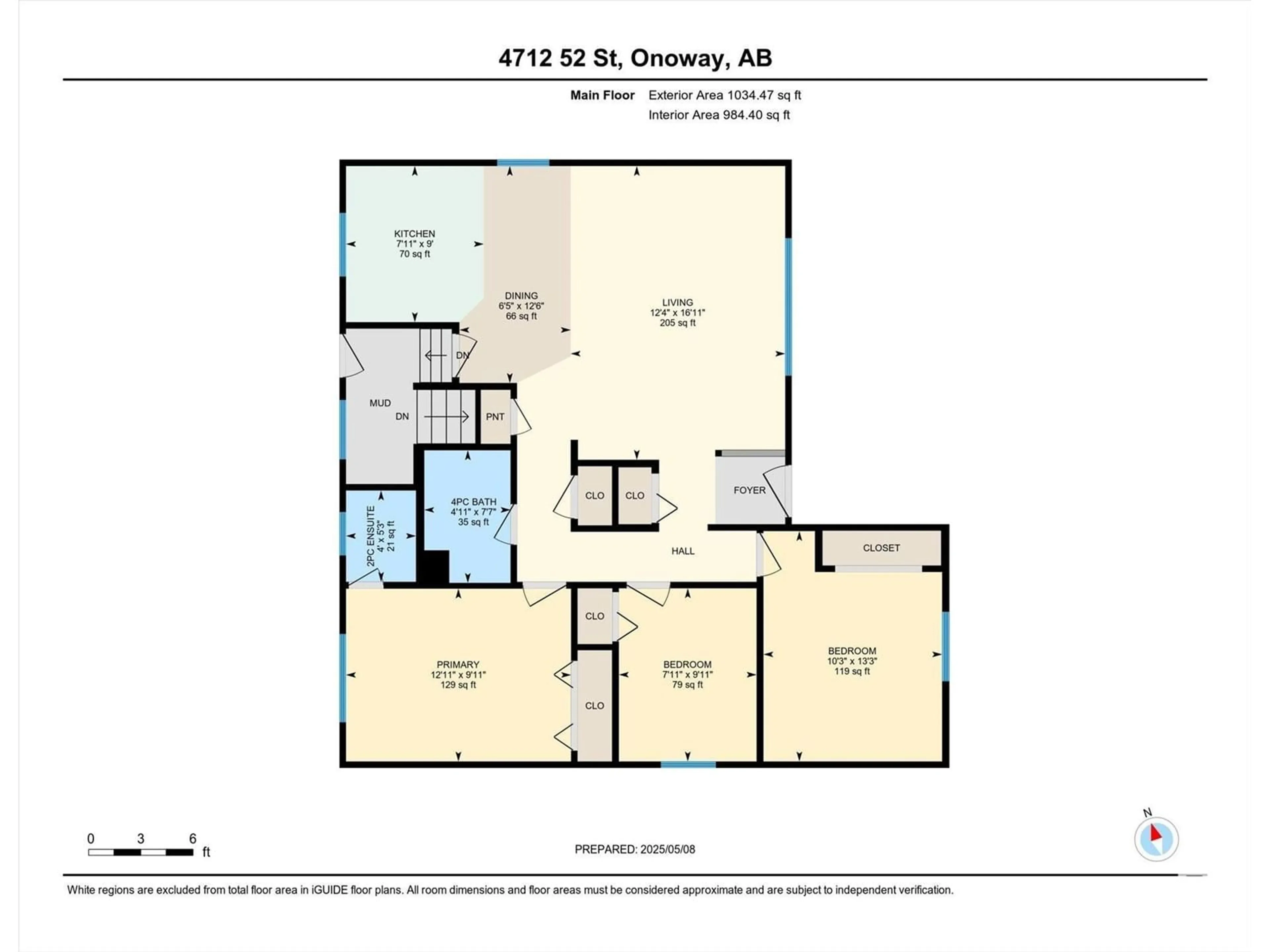 Floor plan for 4712 52 ST, Onoway Alberta T0E1V0