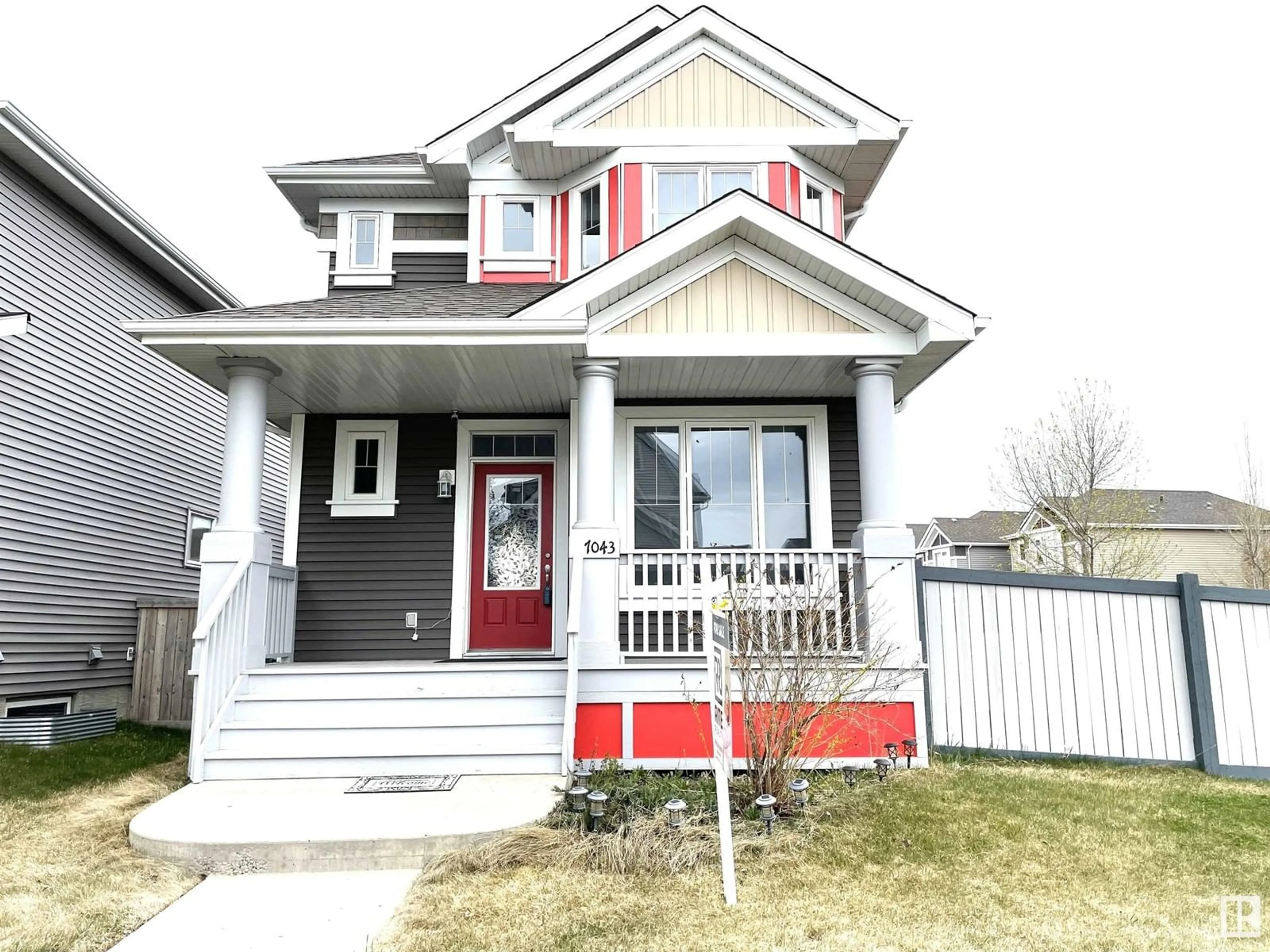 Home with vinyl exterior material, street for SW - 7043 22 AV, Edmonton Alberta T6X0T8