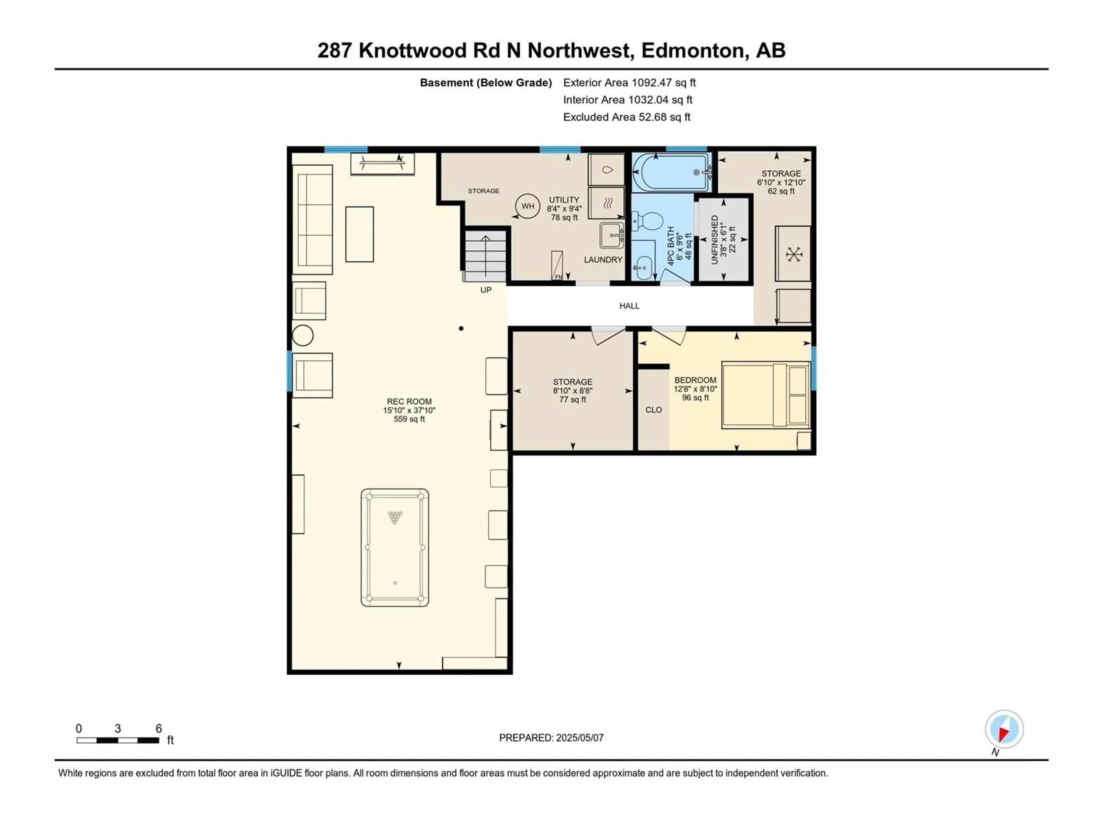 Floor plan for NW - 287 KNOTTWOOD RD N, Edmonton Alberta T6K2G5