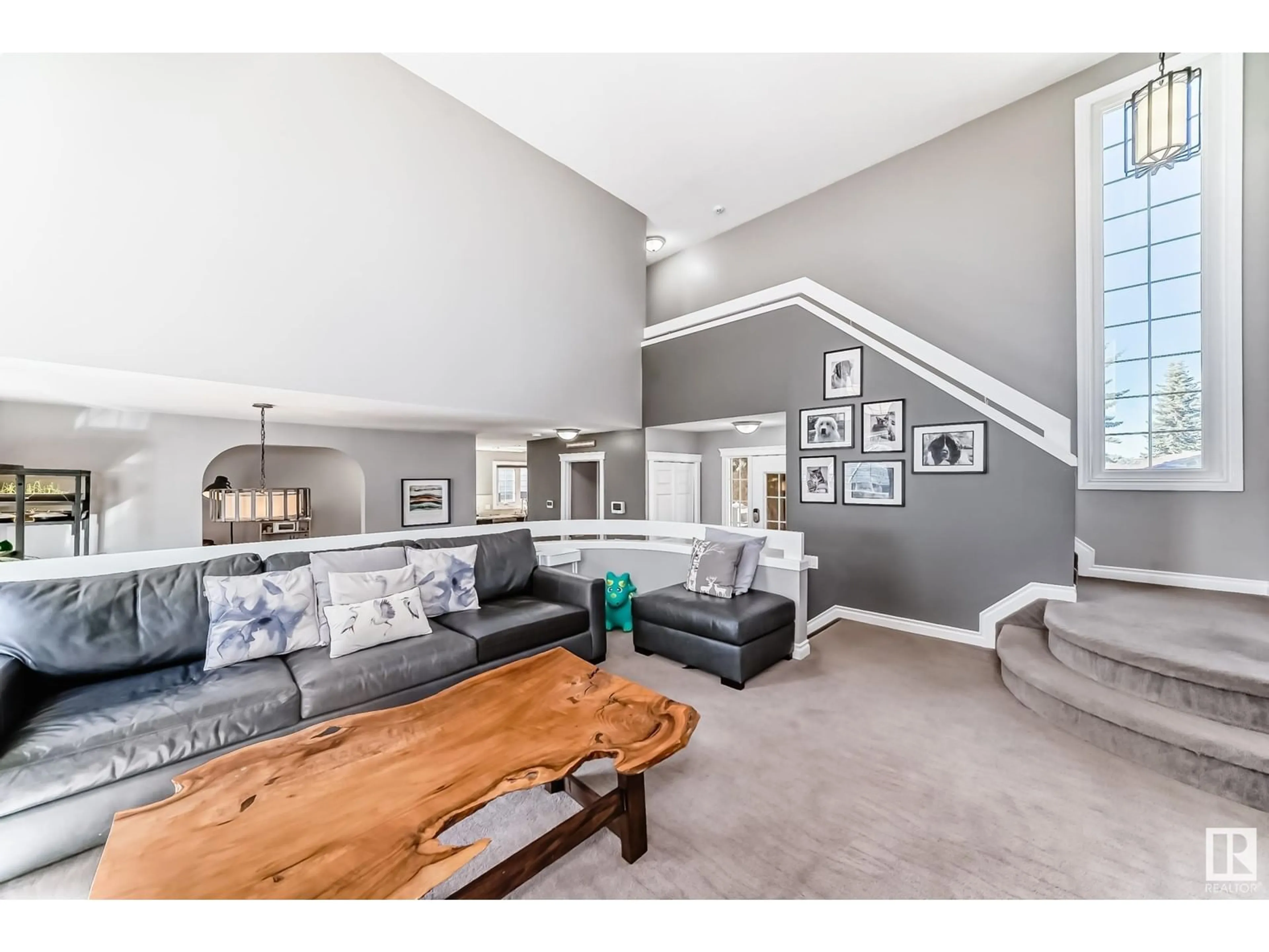 Living room with furniture, unknown for 18535 70 AV, Edmonton Alberta T5T3A6