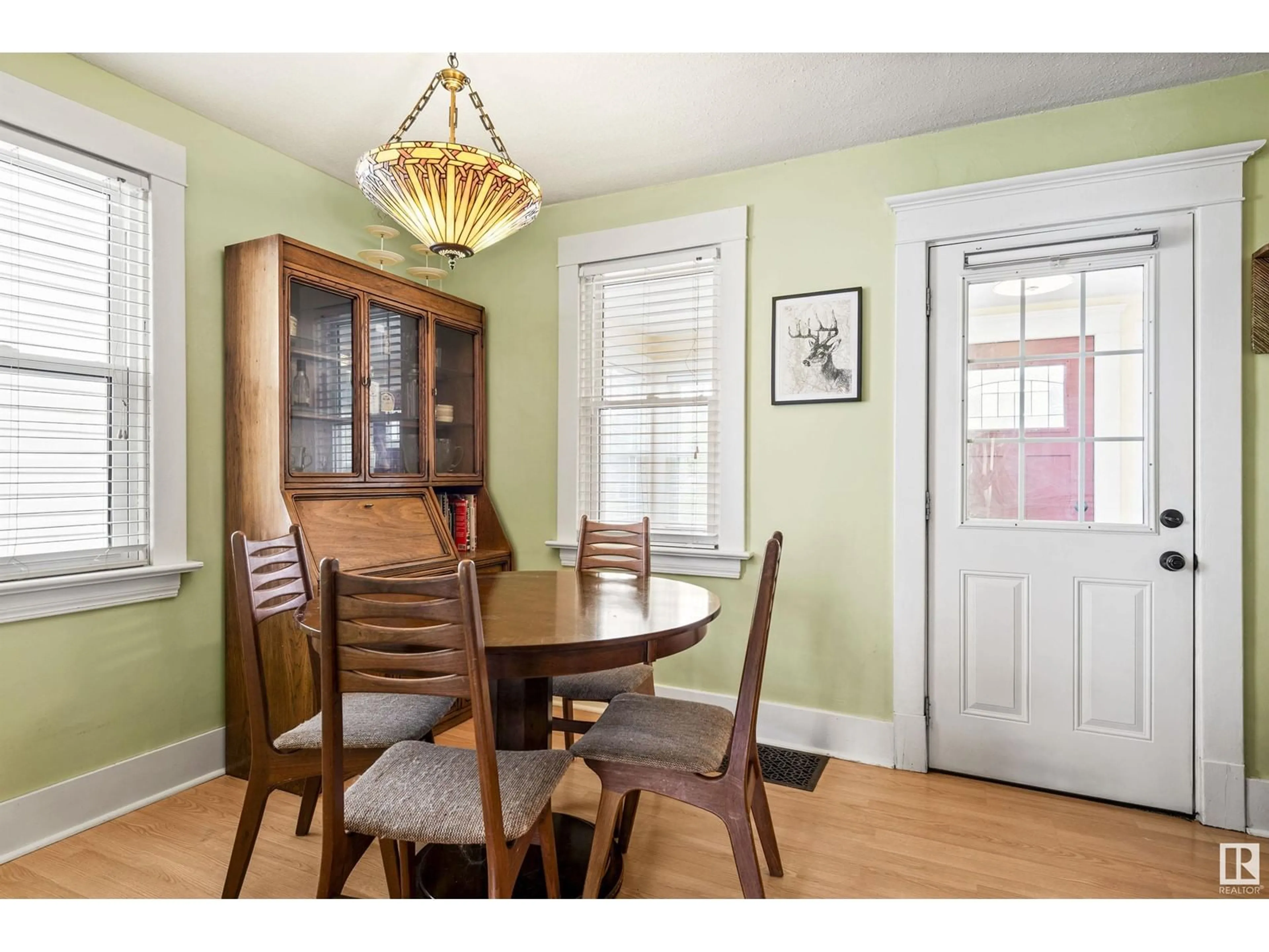 Dining room, wood/laminate floor for 12130 94 ST, Edmonton Alberta T5G1J9