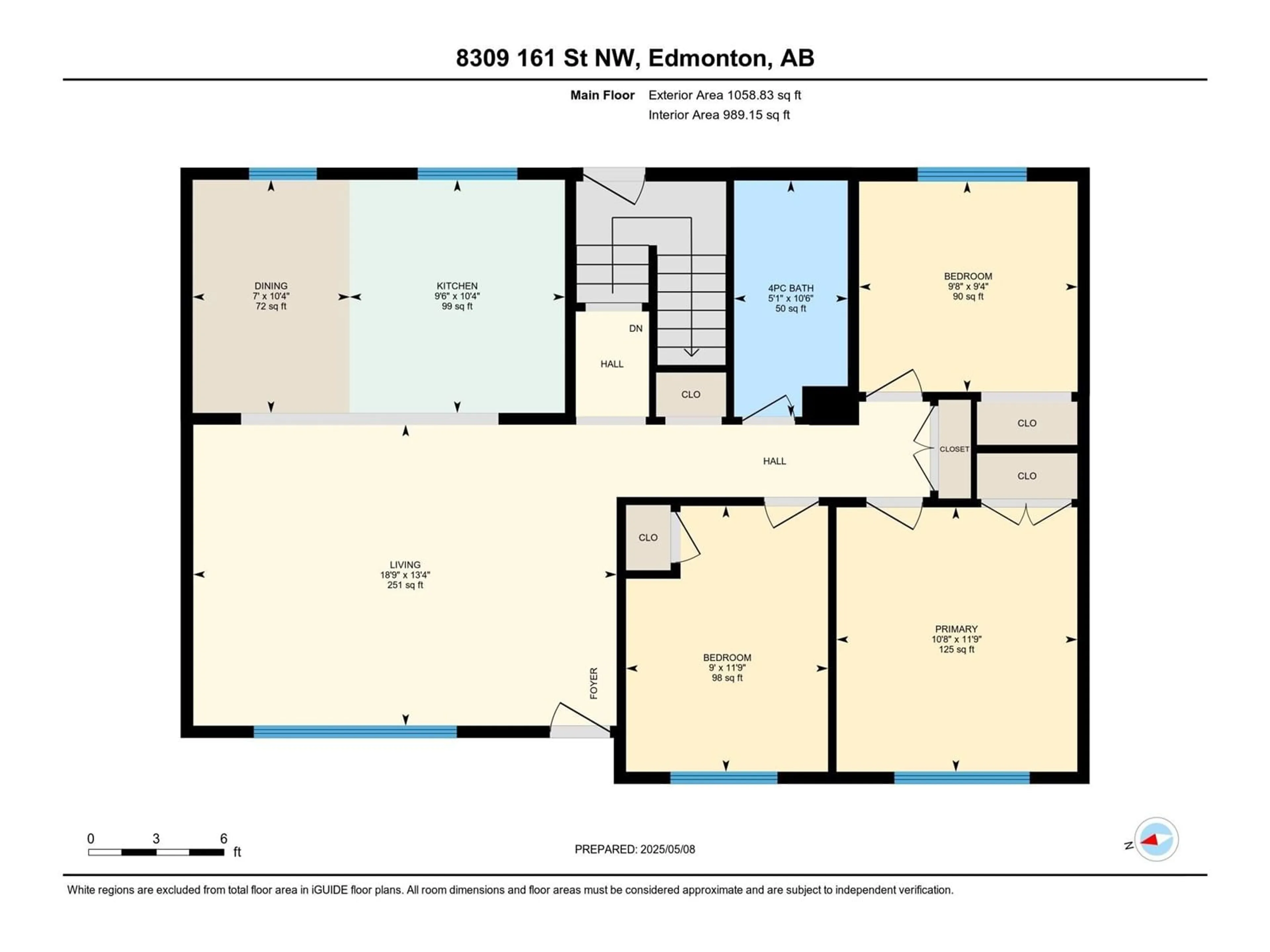 Floor plan for NW - 8309 161 ST, Edmonton Alberta T5R2K7