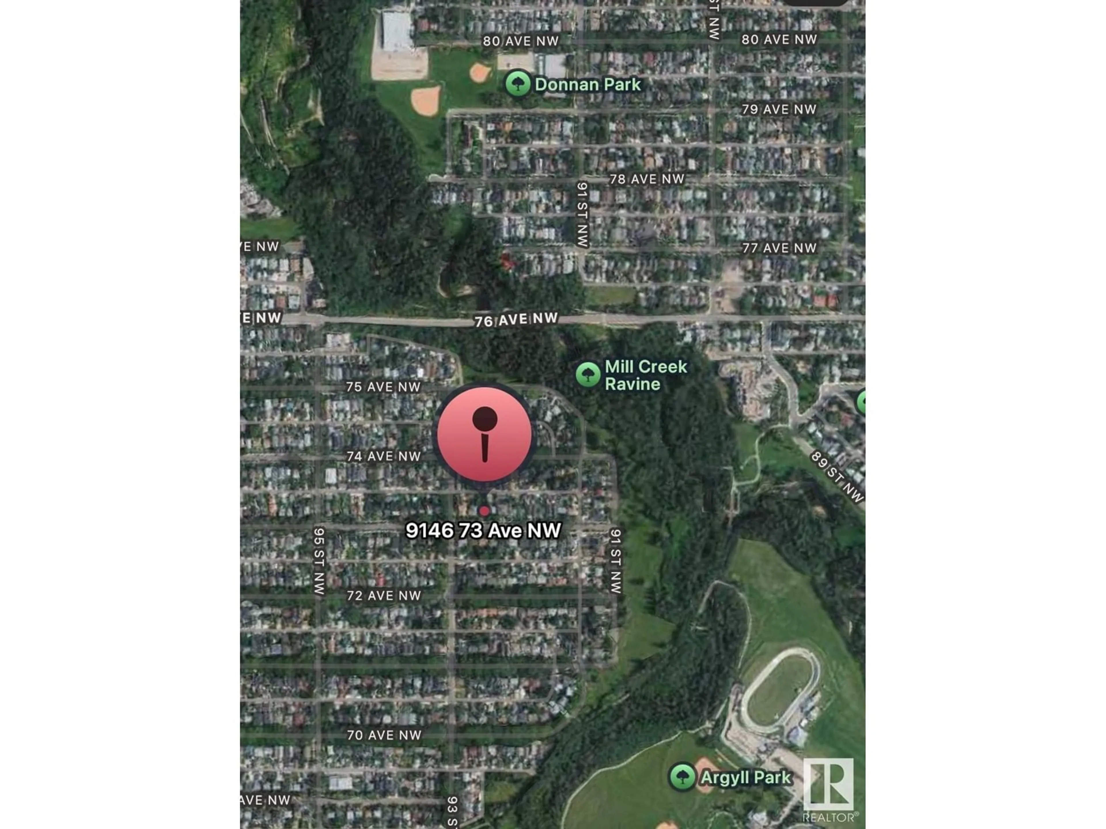 Picture of a map for 9146 73 AV, Edmonton Alberta T5H1B5