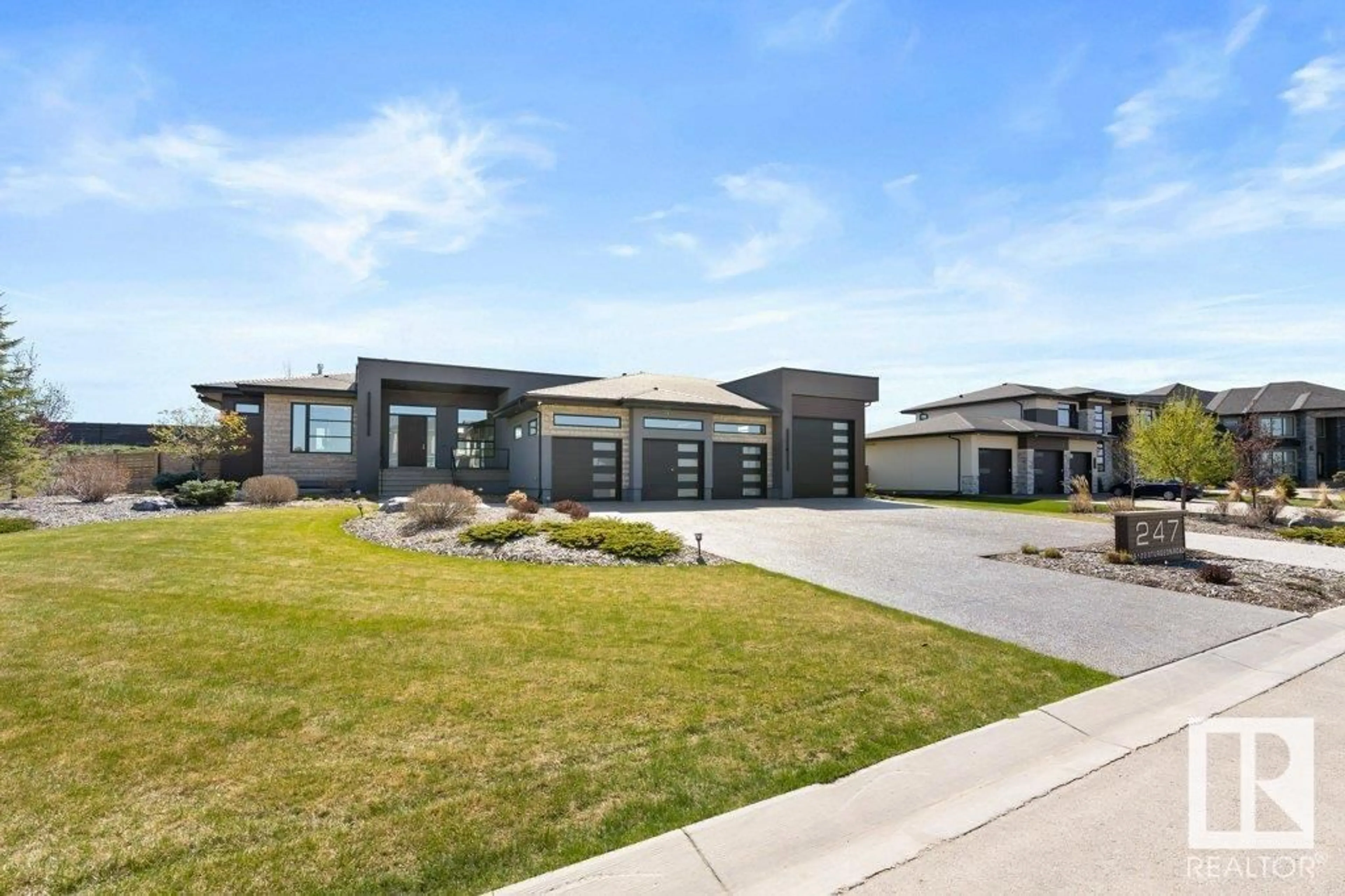 Home with brick exterior material, street for 25122 - 247 STURGEON RD, Rural Sturgeon County Alberta T8T1S6