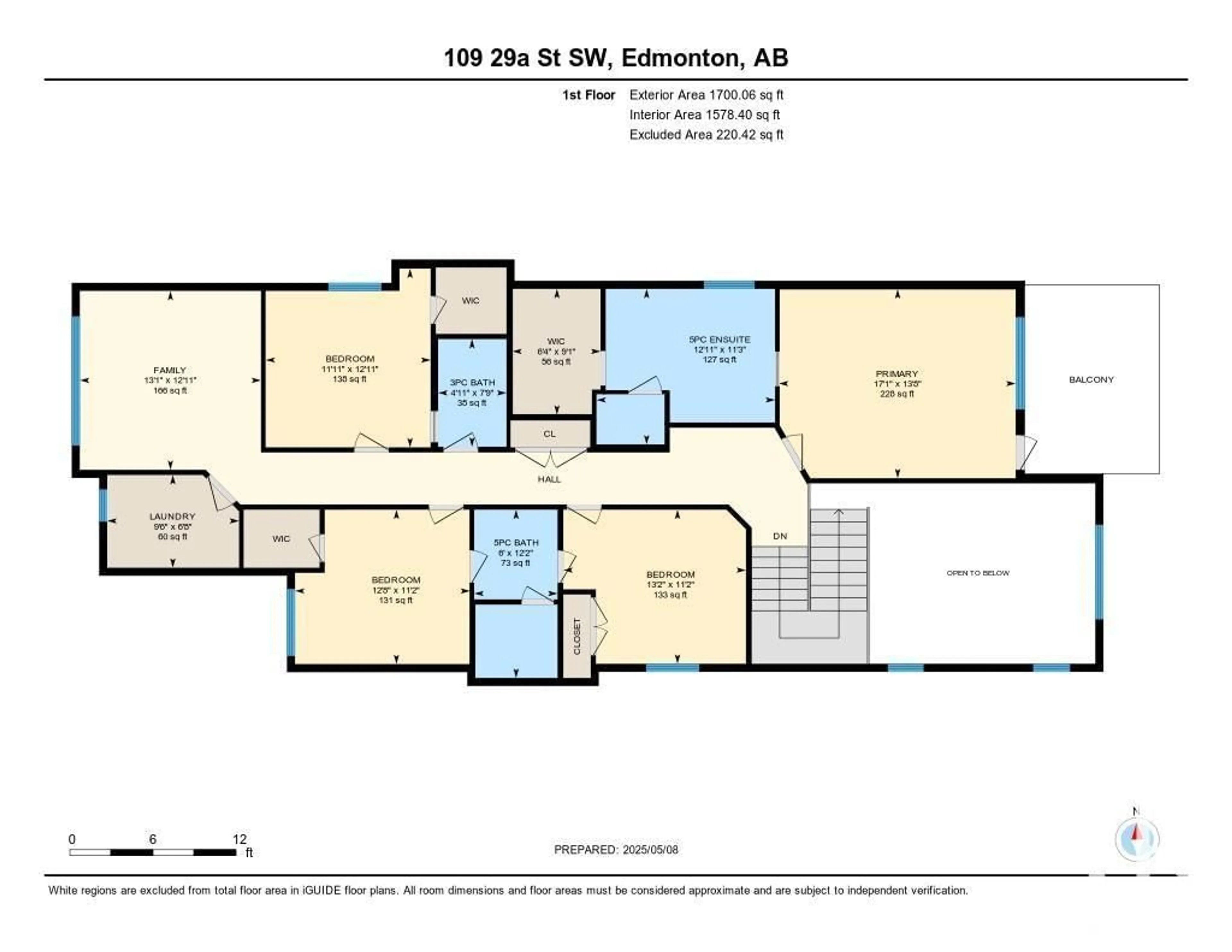 Floor plan for 109 29A ST, Edmonton Alberta T6X3E1