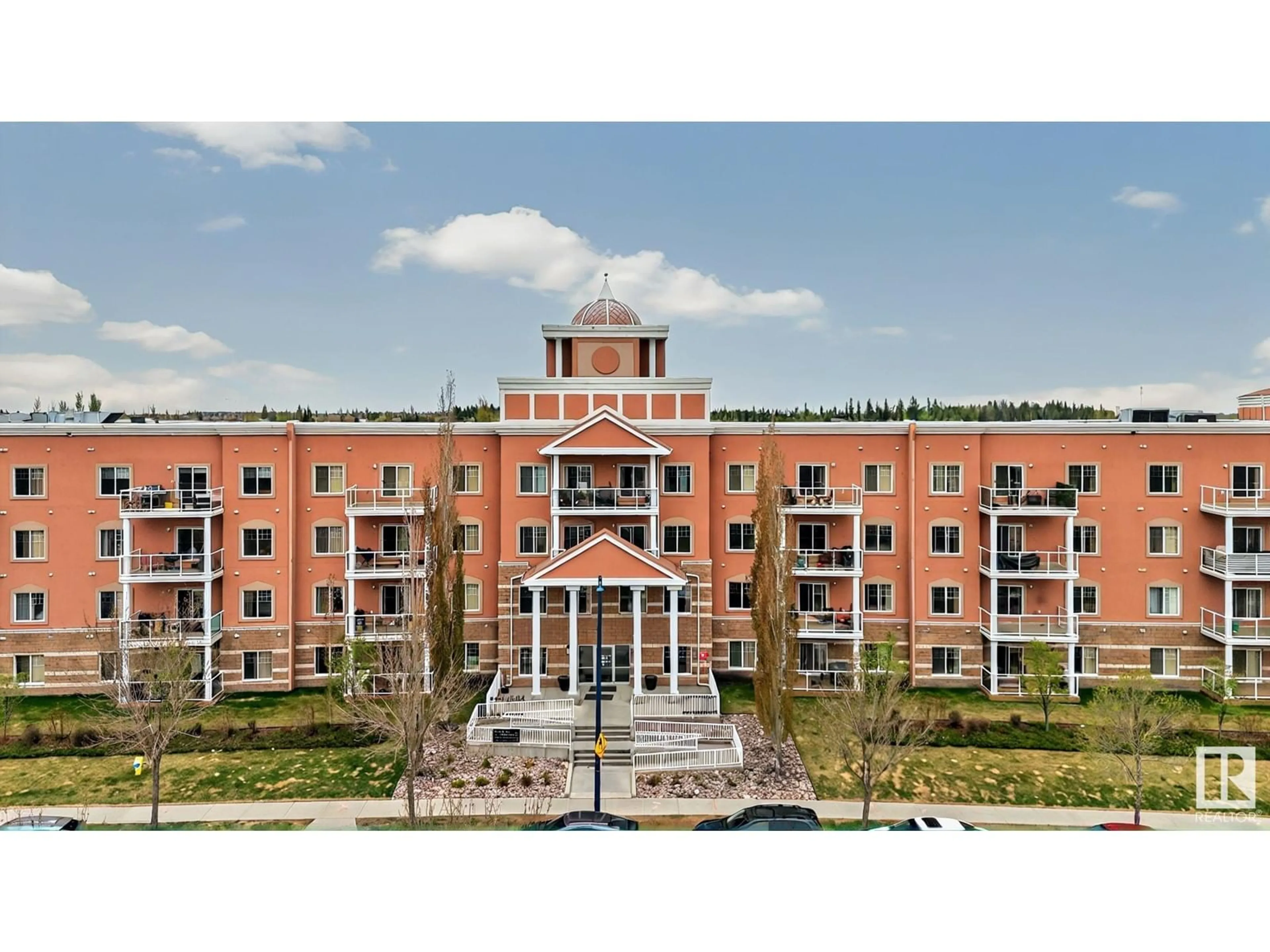 A pic from outside/outdoor area/front of a property/back of a property/a pic from drone, building for #104 - 263 MACEWAN RD, Edmonton Alberta T6W0C4