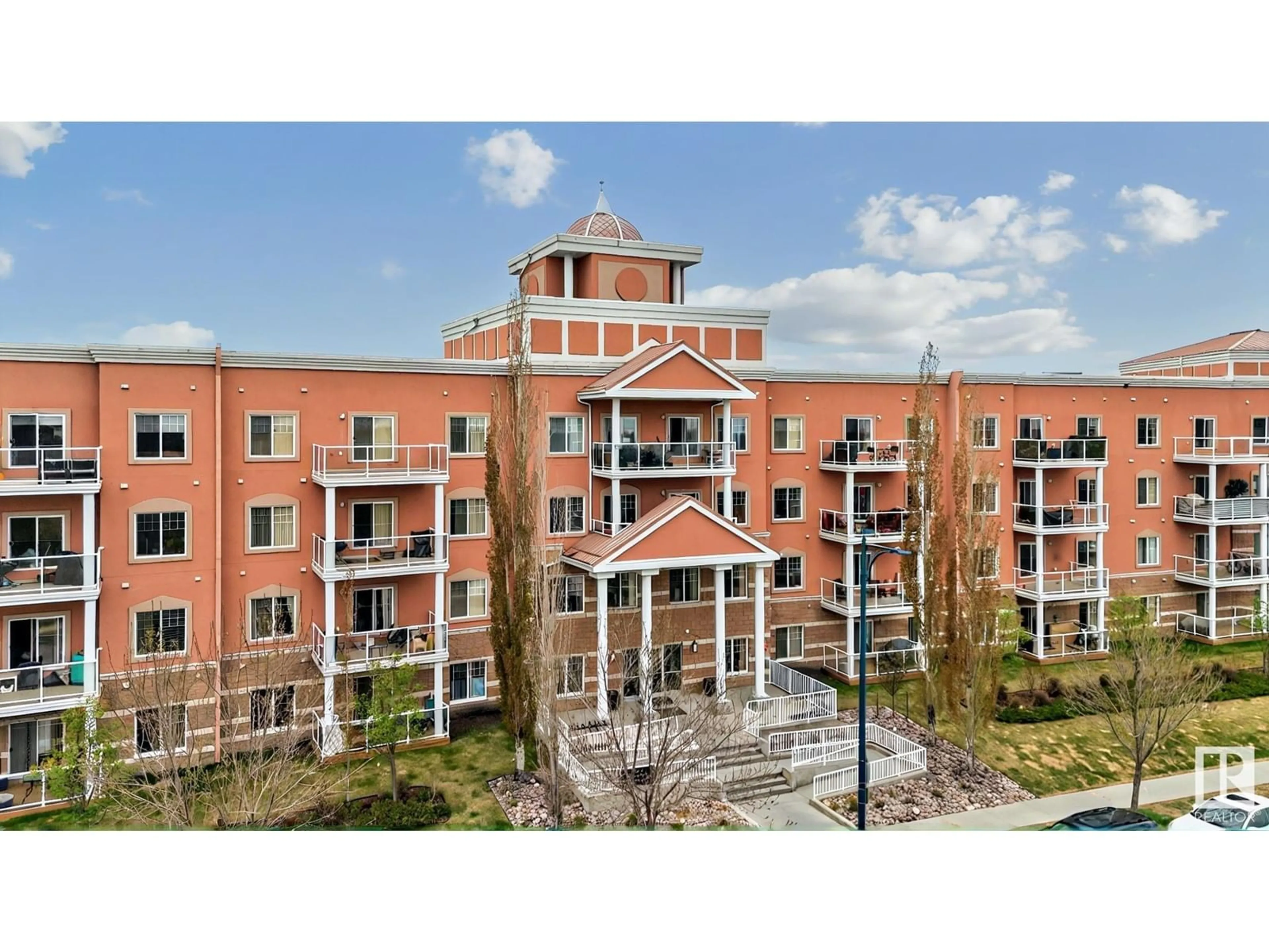 A pic from outside/outdoor area/front of a property/back of a property/a pic from drone, building for #104 - 263 MACEWAN RD, Edmonton Alberta T6W0C4