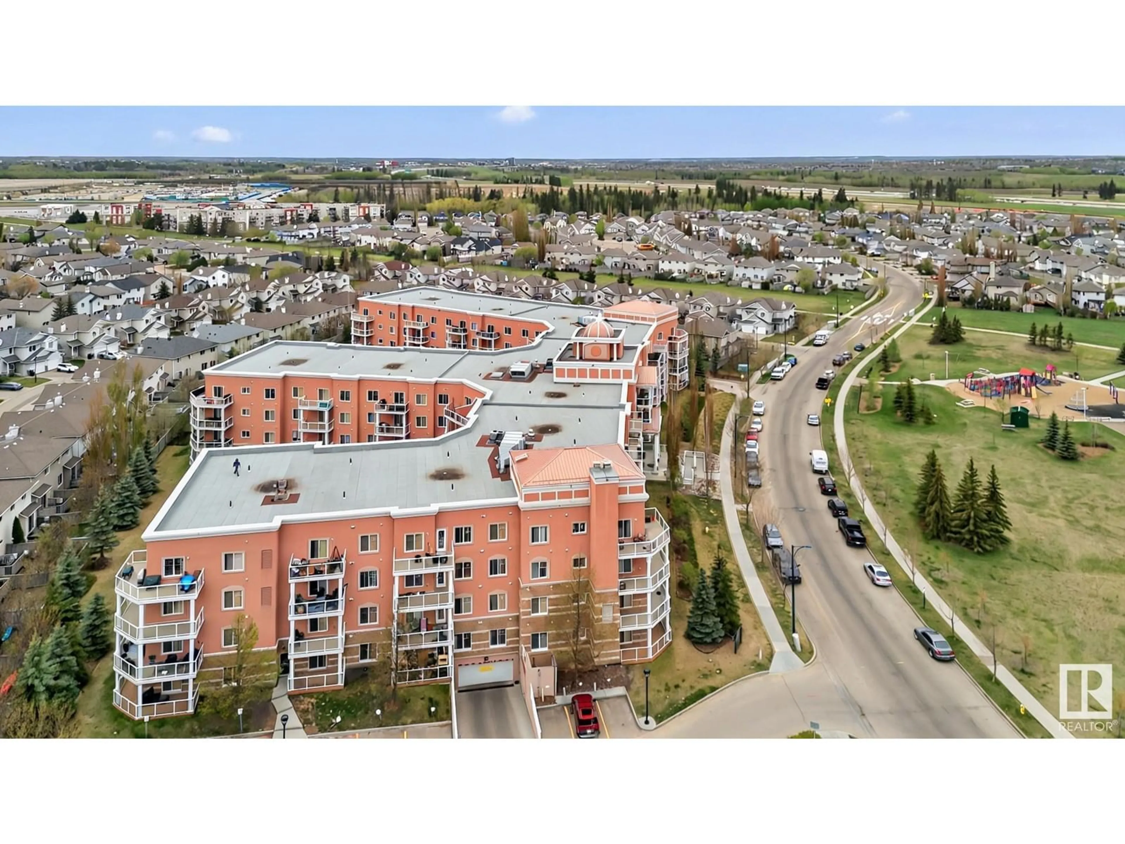 A pic from outside/outdoor area/front of a property/back of a property/a pic from drone, unknown for #104 - 263 MACEWAN RD, Edmonton Alberta T6W0C4