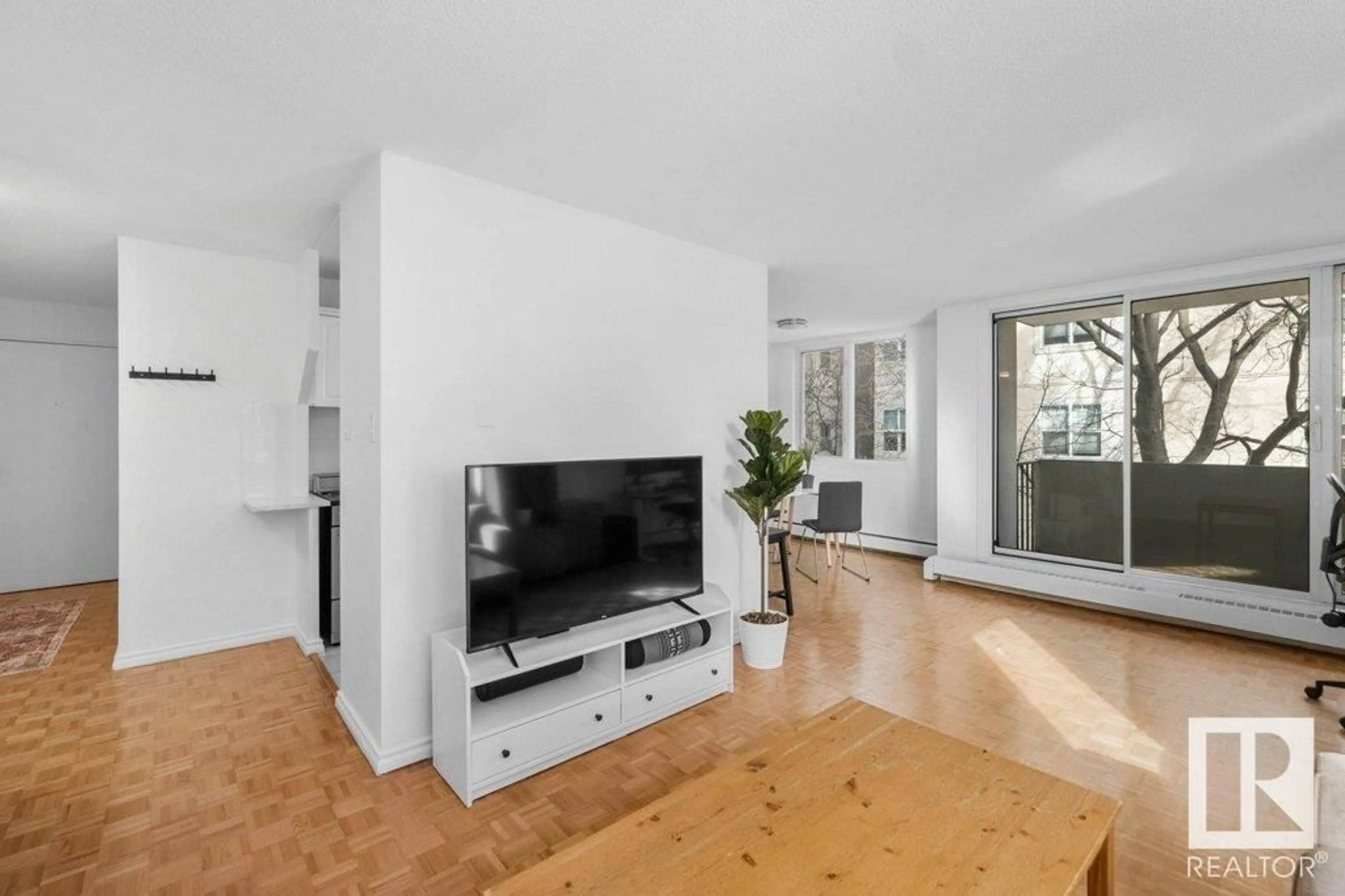 Living room with furniture, floor is not visible for #306 - 9816 112 ST, Edmonton Alberta T5K1L5