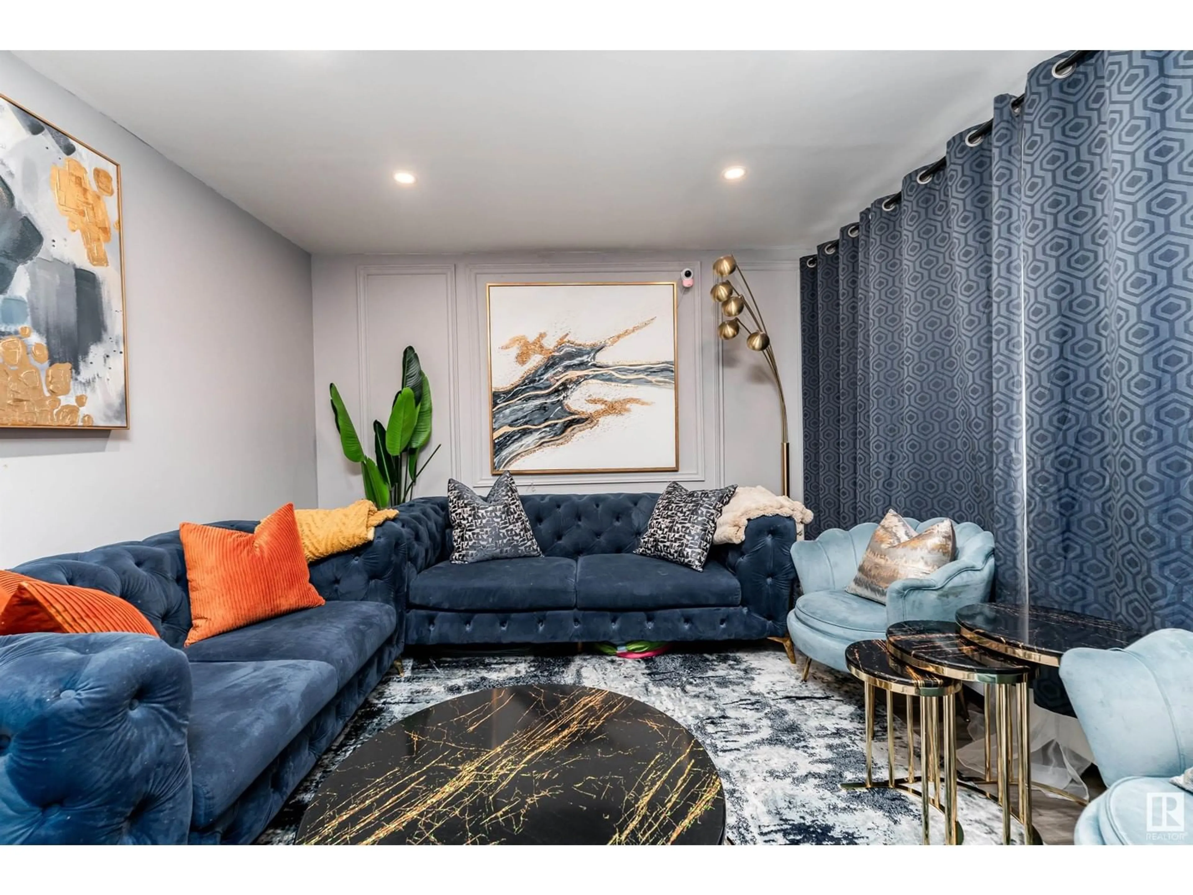 Living room with furniture, unknown for B1 - 9325 104 AV, Edmonton Alberta T5H0H9