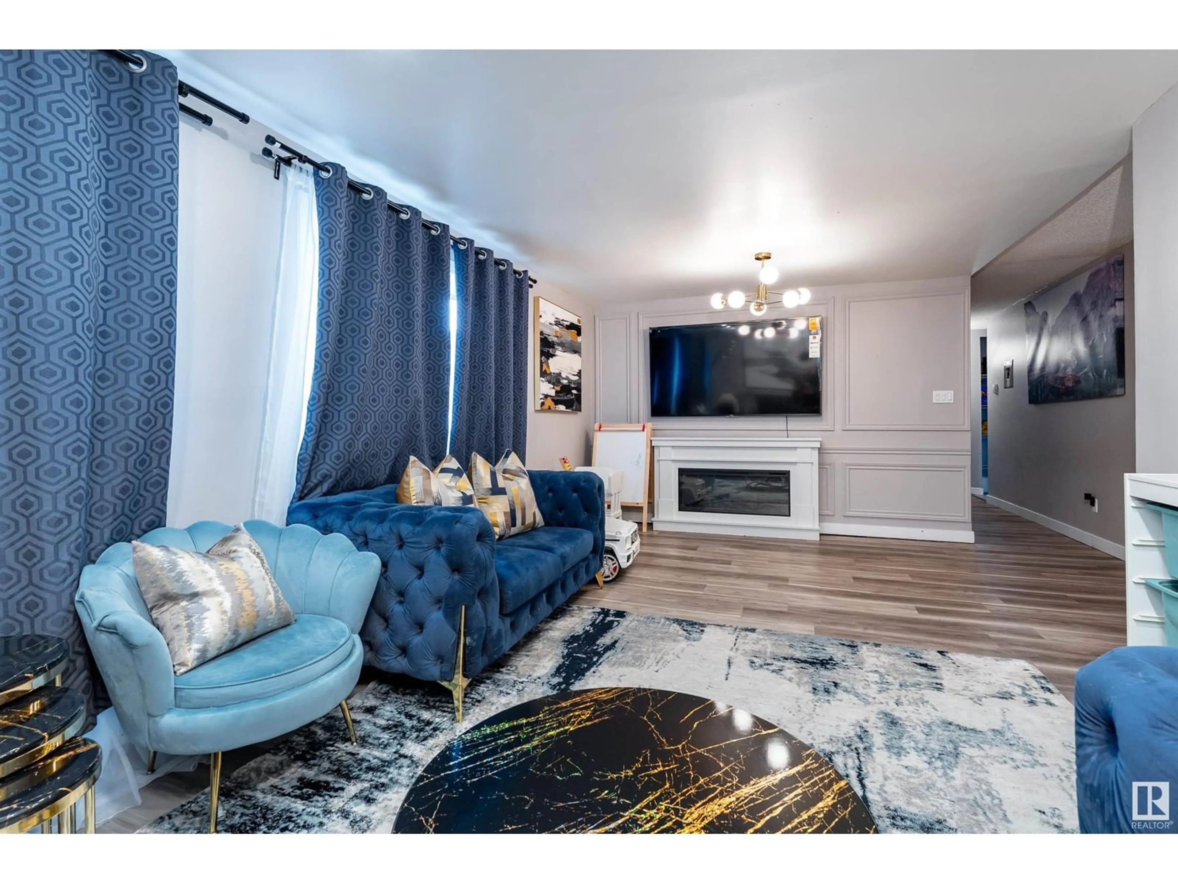 Living room with furniture, unknown for B1 - 9325 104 AV, Edmonton Alberta T5H0H9