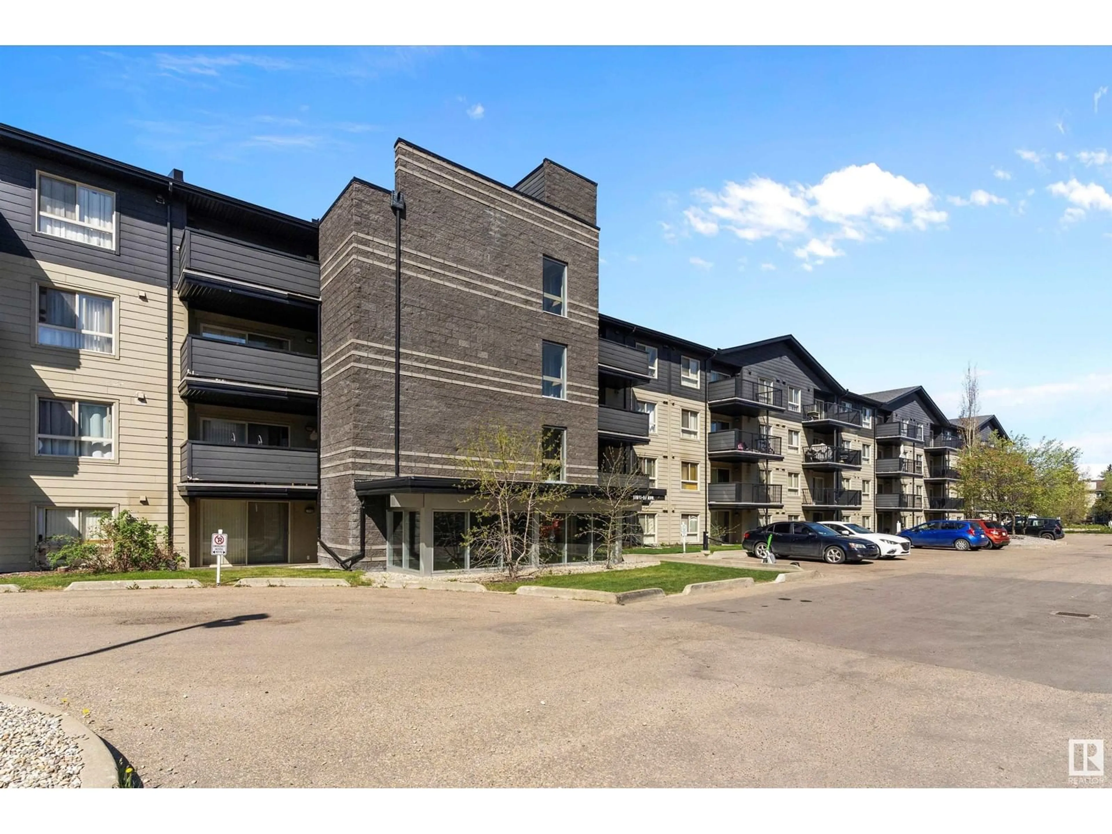 A pic from outside/outdoor area/front of a property/back of a property/a pic from drone, unknown for #412 - 17011 67 AV, Edmonton Alberta T5T6Y6