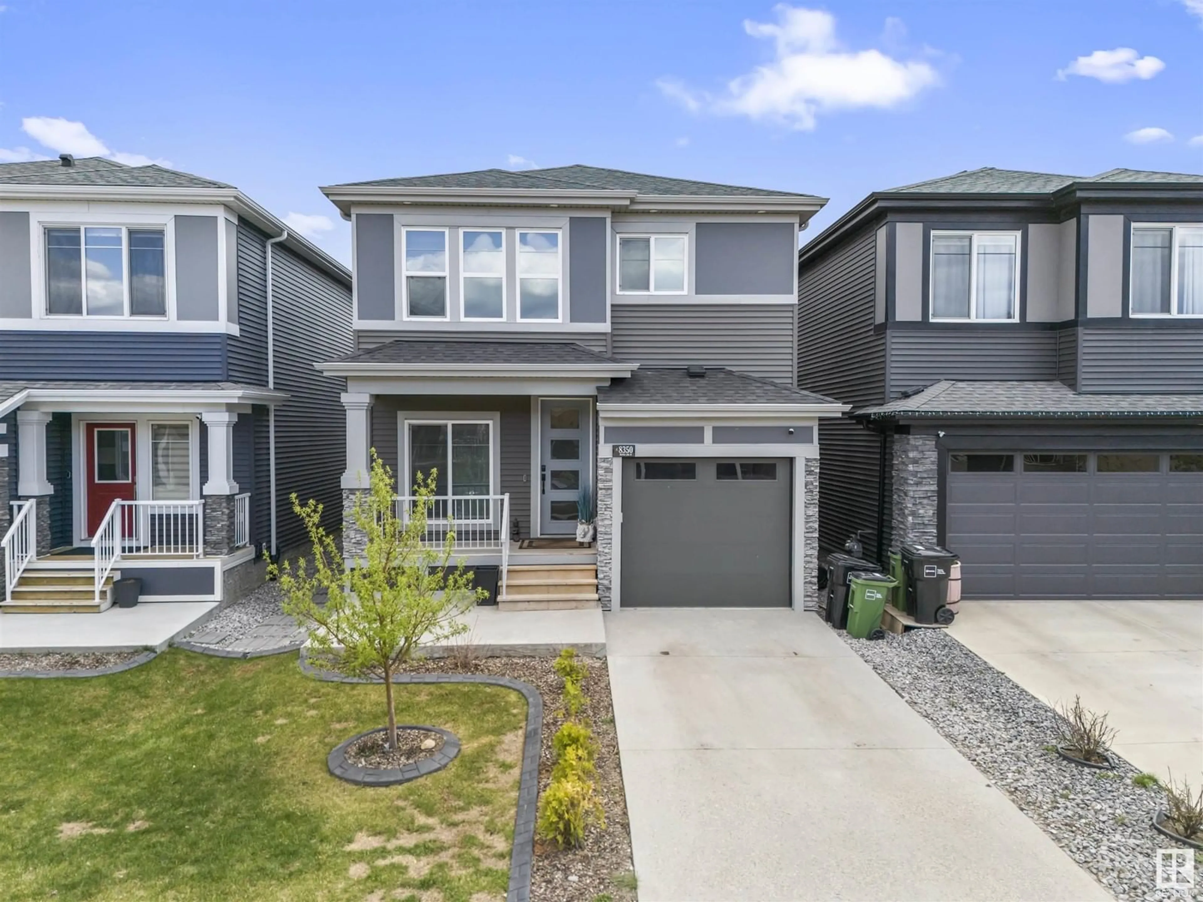Home with vinyl exterior material, street for LI SW - 8350 MAYDAY LINK, Edmonton Alberta T6X2L1