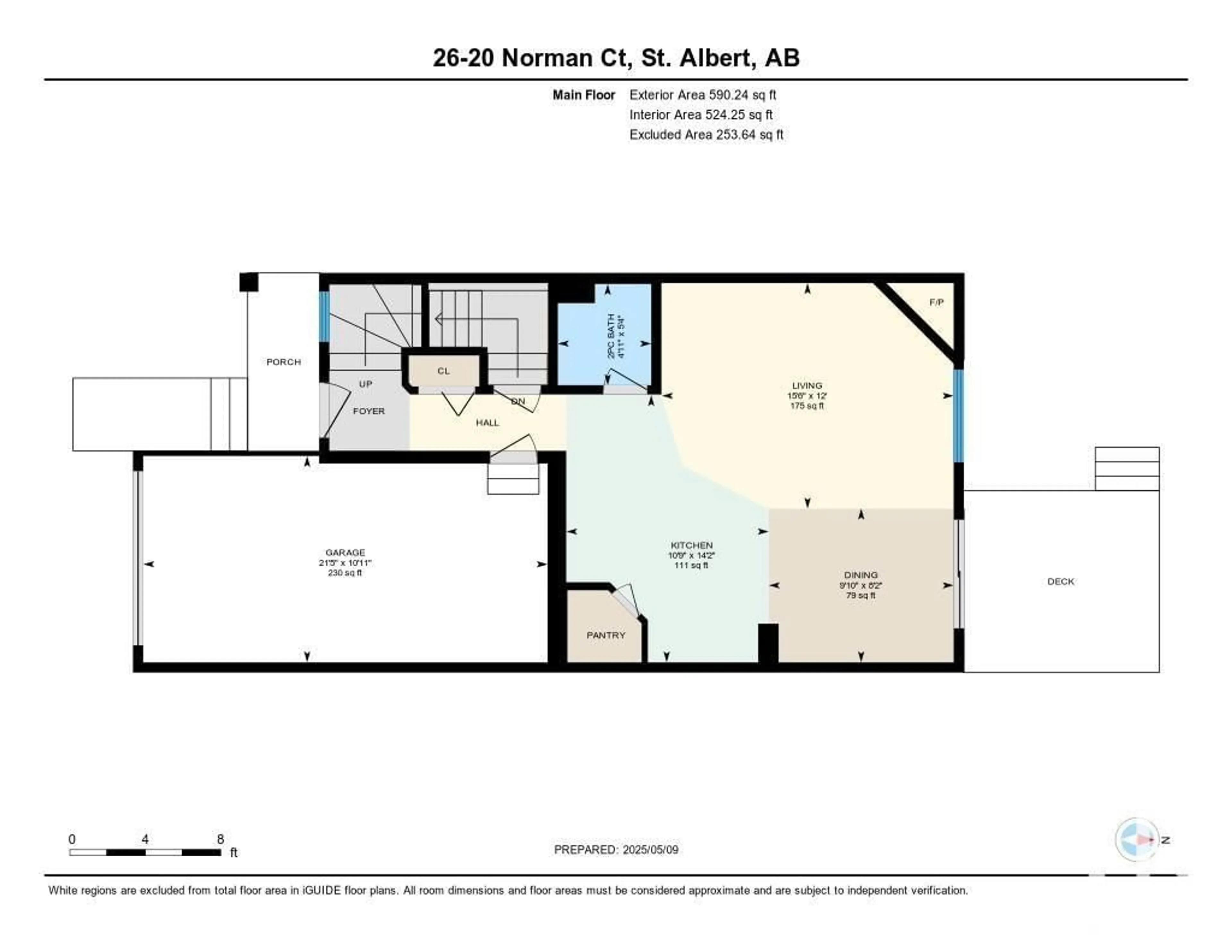 Floor plan for 26 - 20 NORMAN CO, St. Albert Alberta T8N7K4