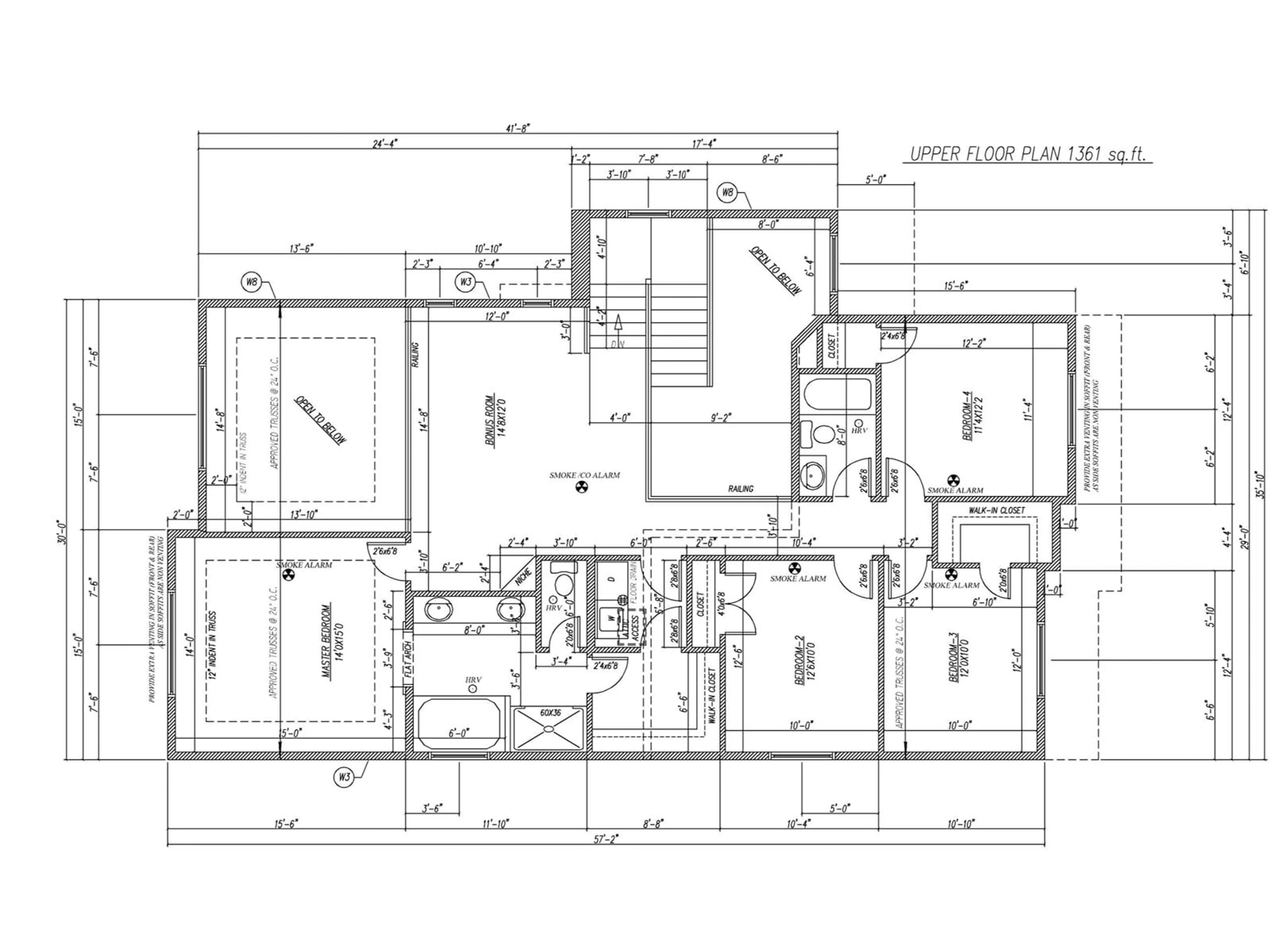 Floor plan for 61 HULL WD, Spruce Grove Alberta T7X0X5