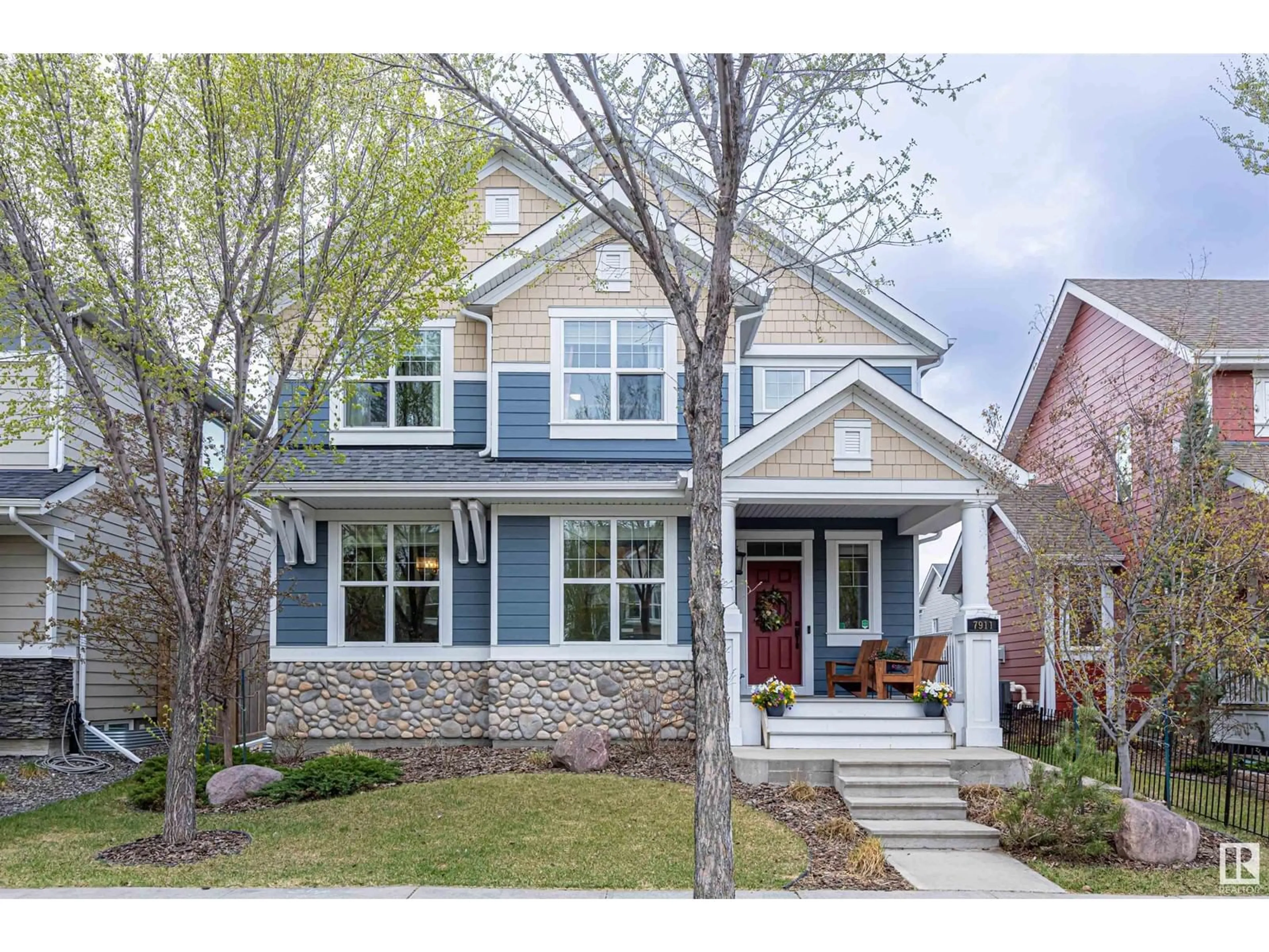 Home with brick exterior material, street for 7911 SUMMERSIDE GRANDE BV, Edmonton Alberta T6X0S9