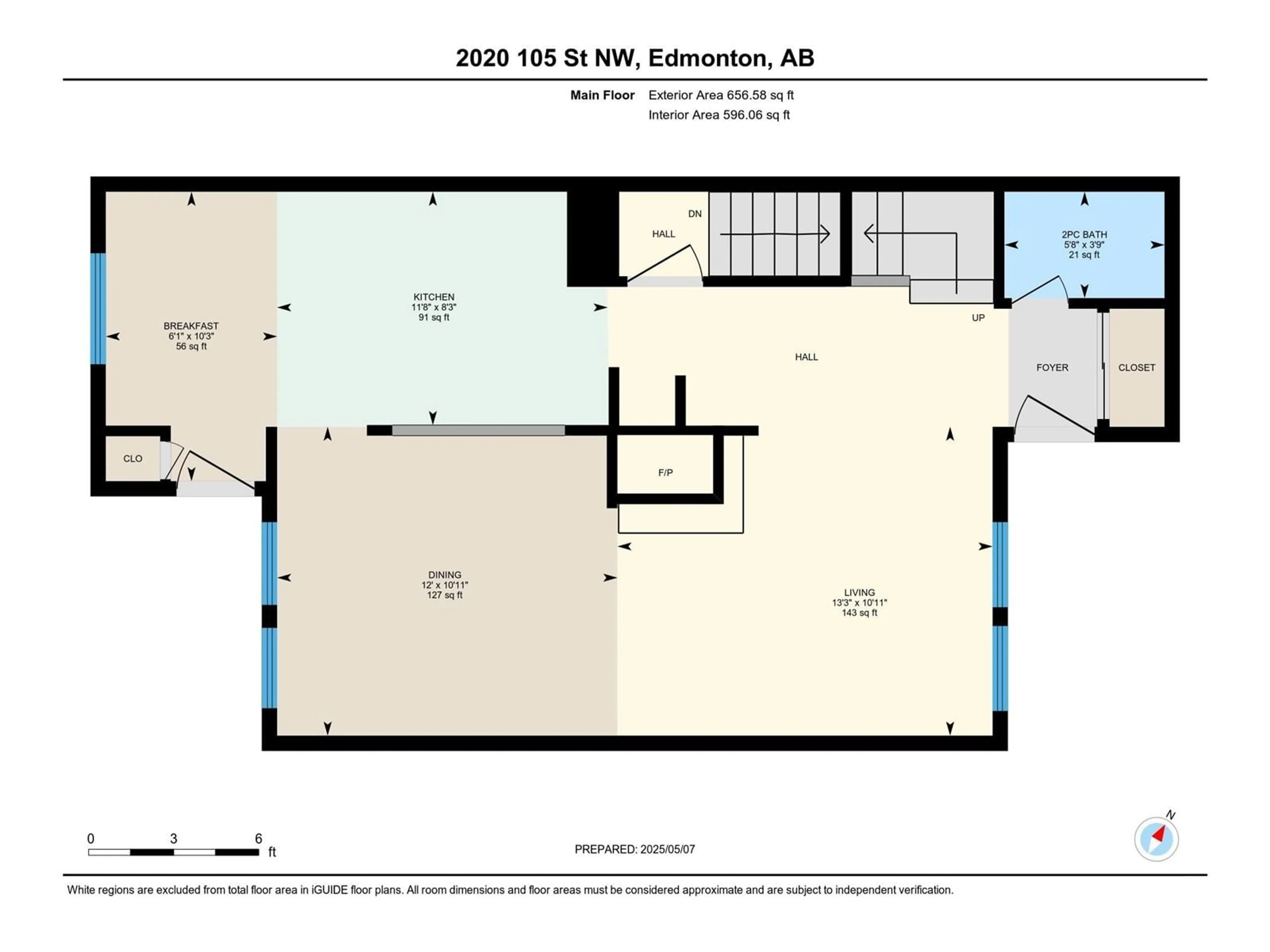 Floor plan for #44 - 2020 105 ST, Edmonton Alberta T6J5J2