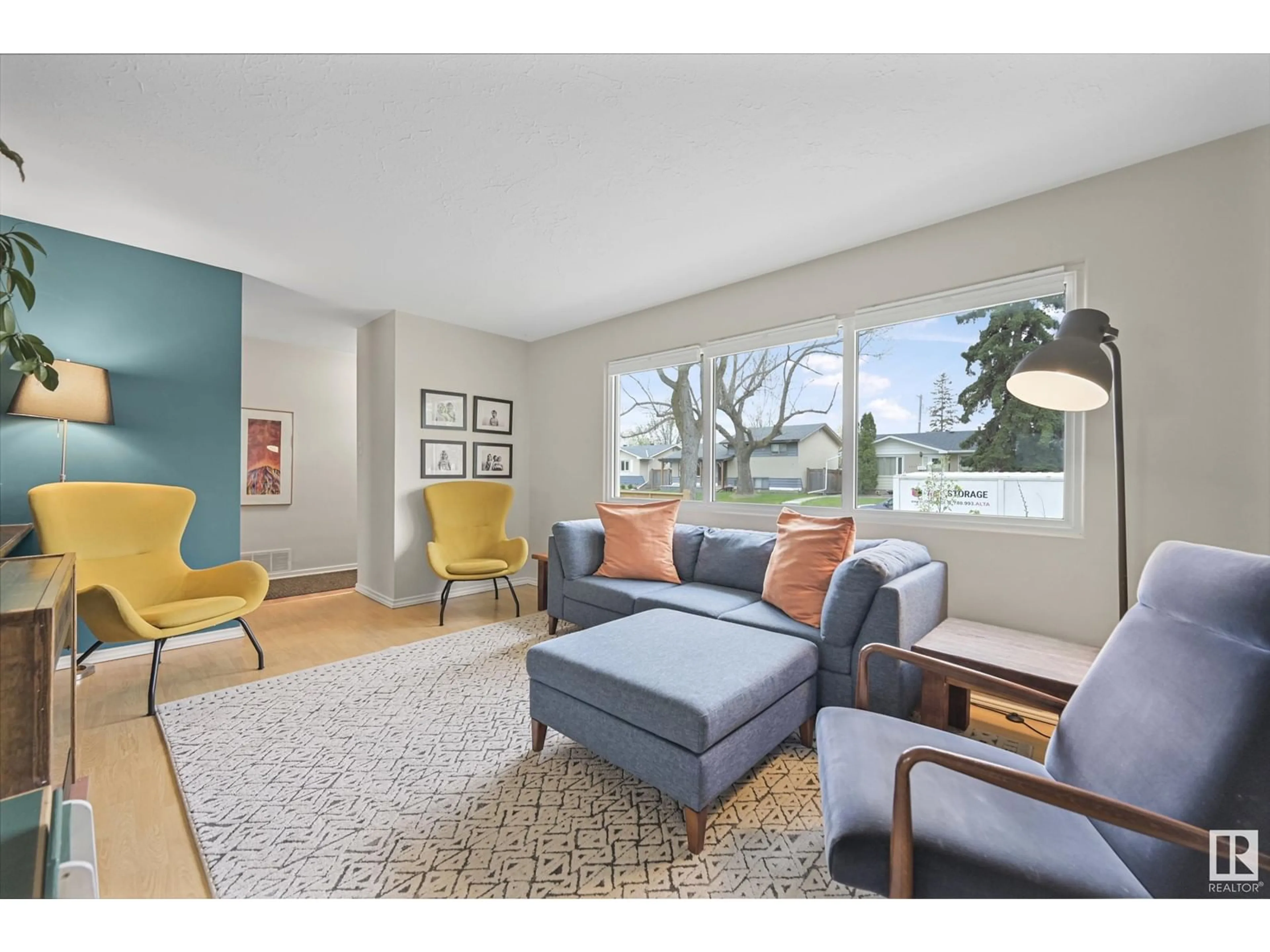 Living room with furniture, unknown for 8404 64 AV, Edmonton Alberta T6E0H2