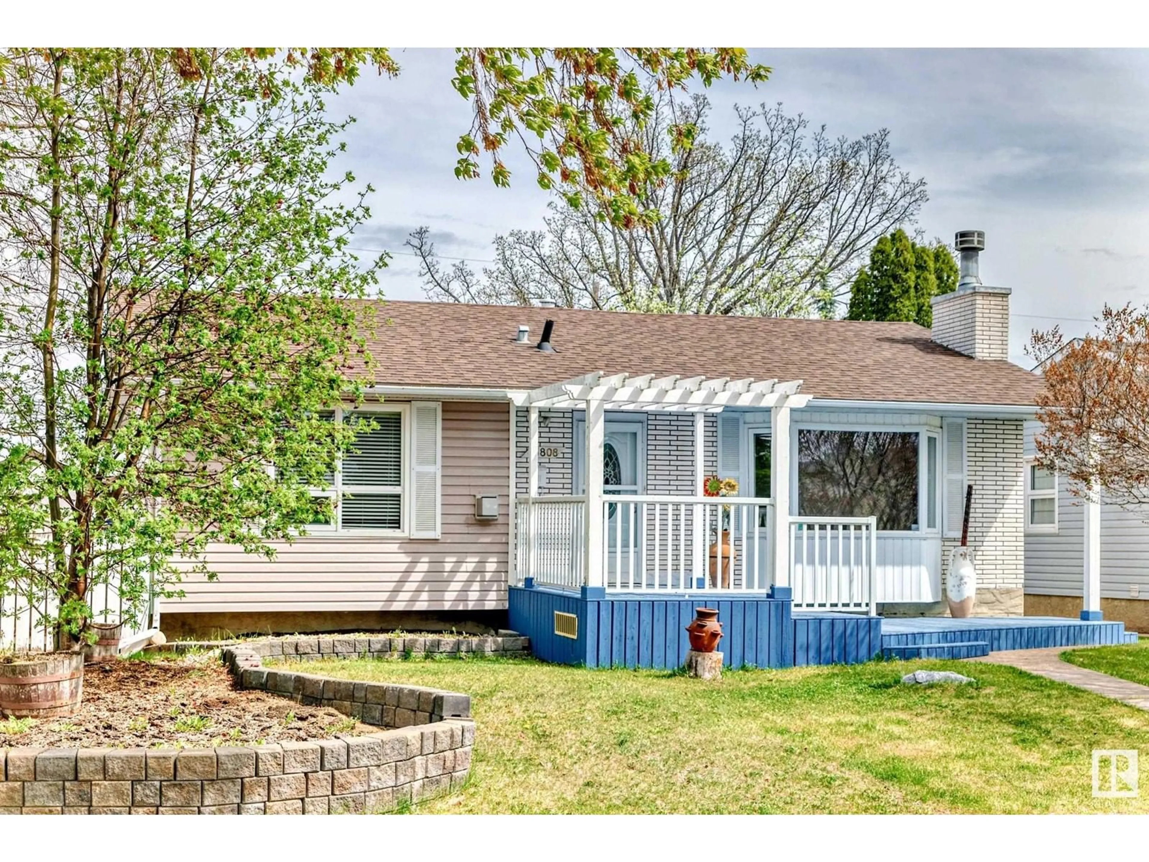 Home with vinyl exterior material, street for 16808 79A AV, Edmonton Alberta T5R3J5