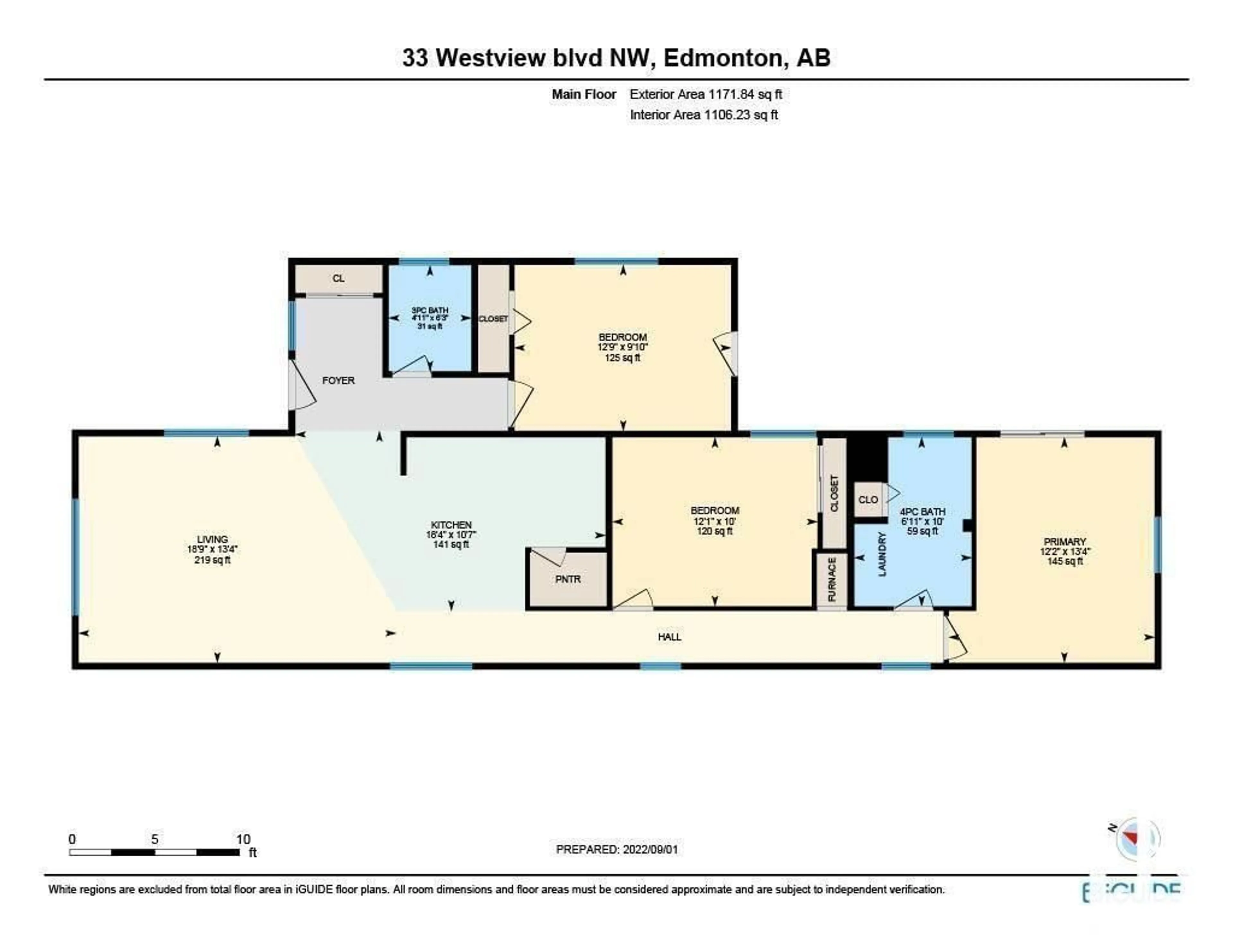Floor plan for 33 WEST VIEW BV, Edmonton Alberta T5S1T5
