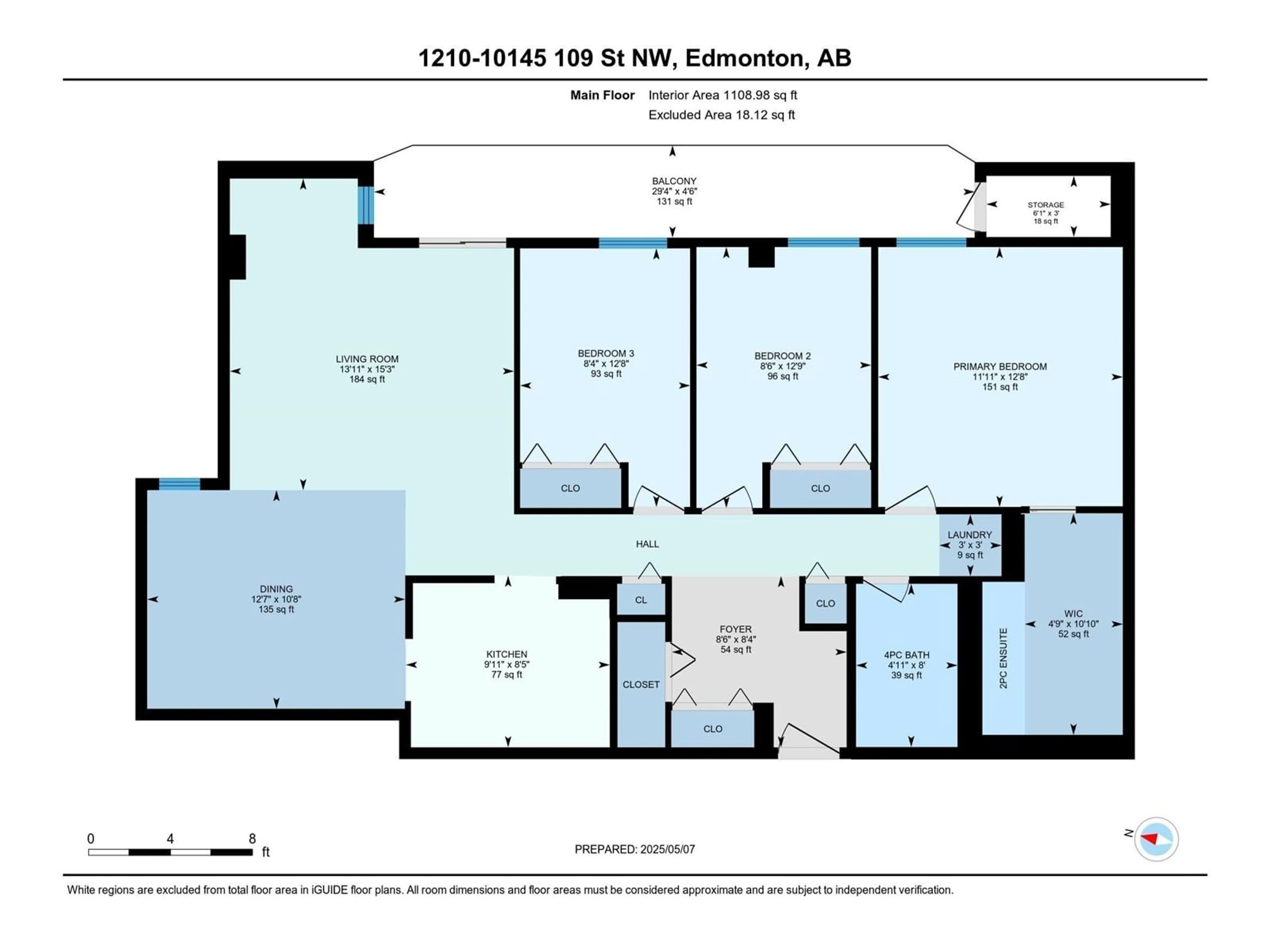 Floor plan for 1210 109 ST, Edmonton Alberta T5J3M5