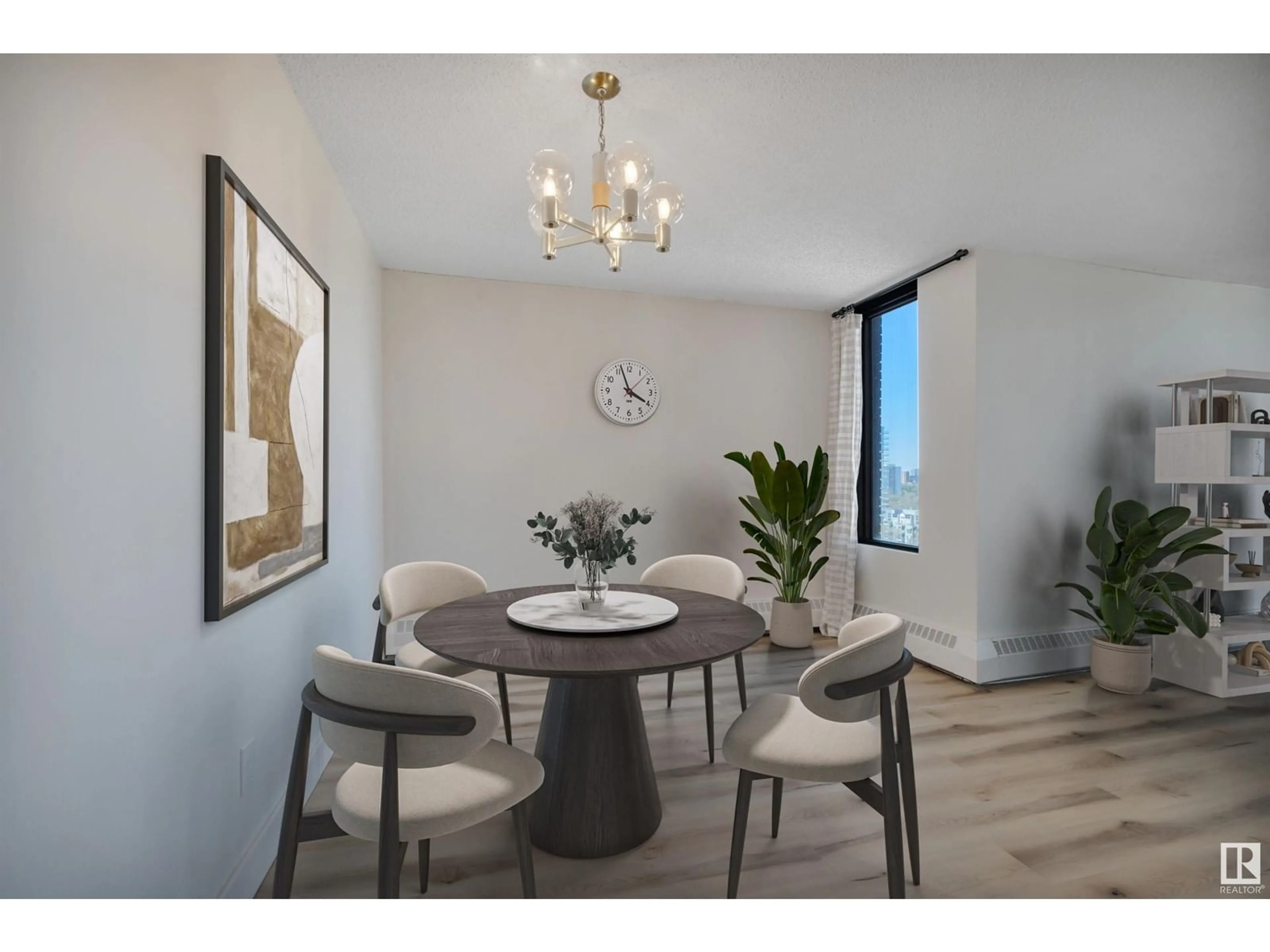 Dining room, wood/laminate floor for 1210 109 ST, Edmonton Alberta T5J3M5