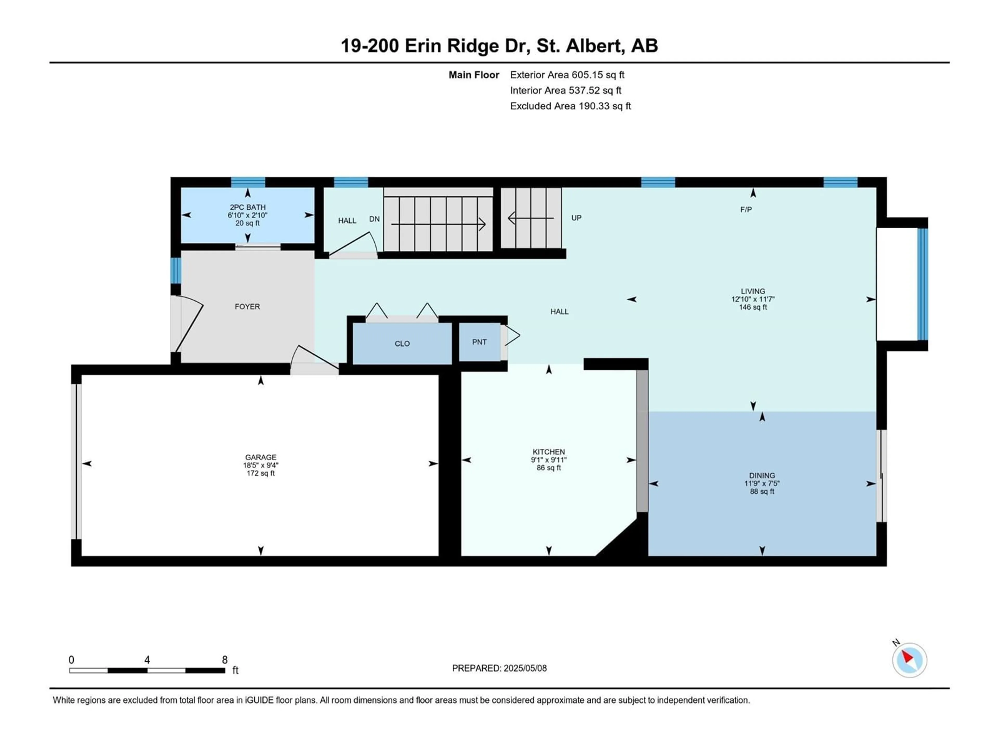 Floor plan for 200 - 19 ERIN RIDGE DR, St. Albert Alberta T8N7E2