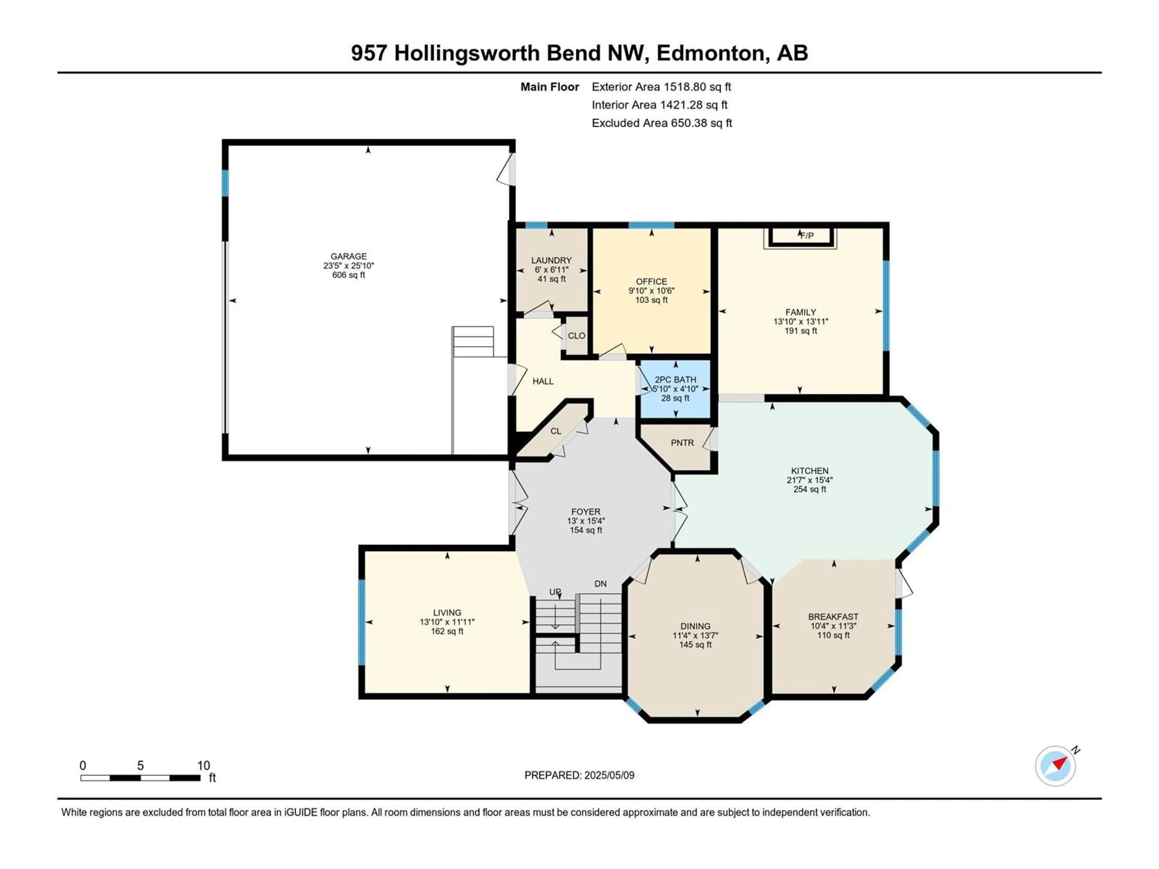 Floor plan for NW - 957 HOLLINGSWORTH BN, Edmonton Alberta T6R3G8