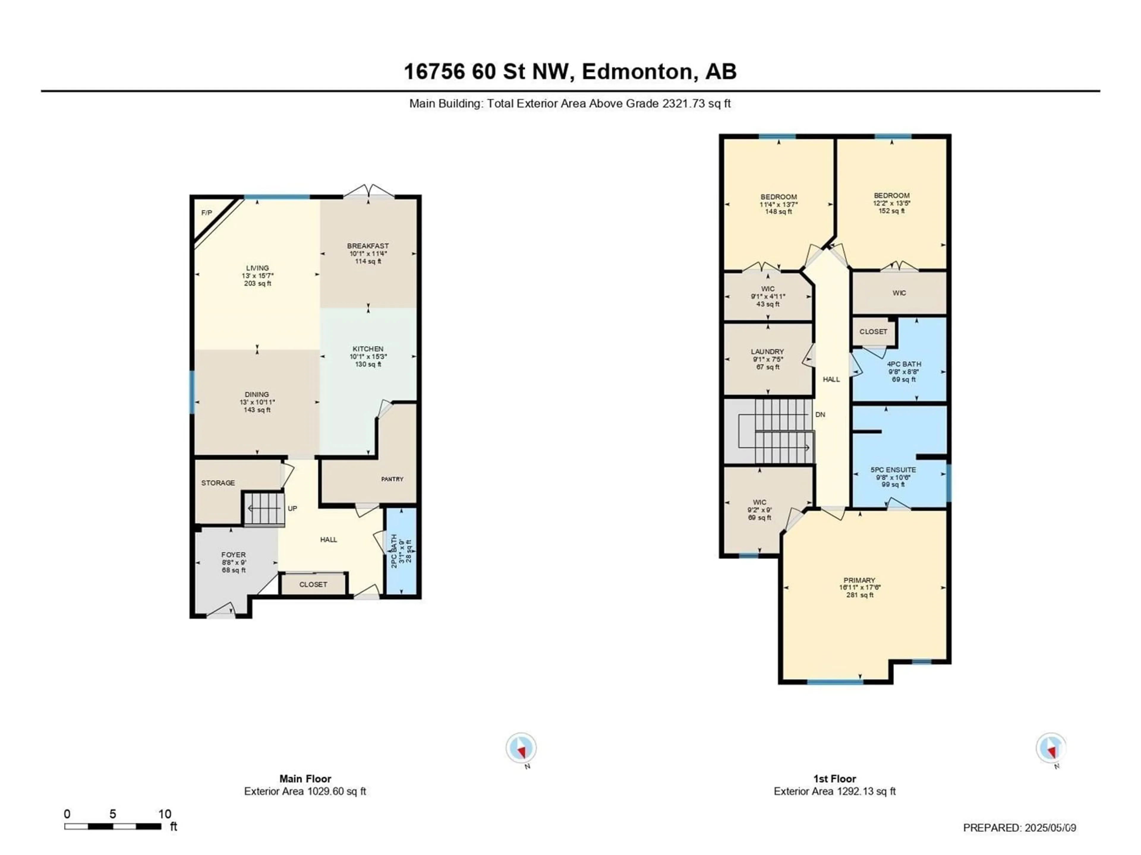 Floor plan for NW - 16756 60 ST, Edmonton Alberta T5Y4G9