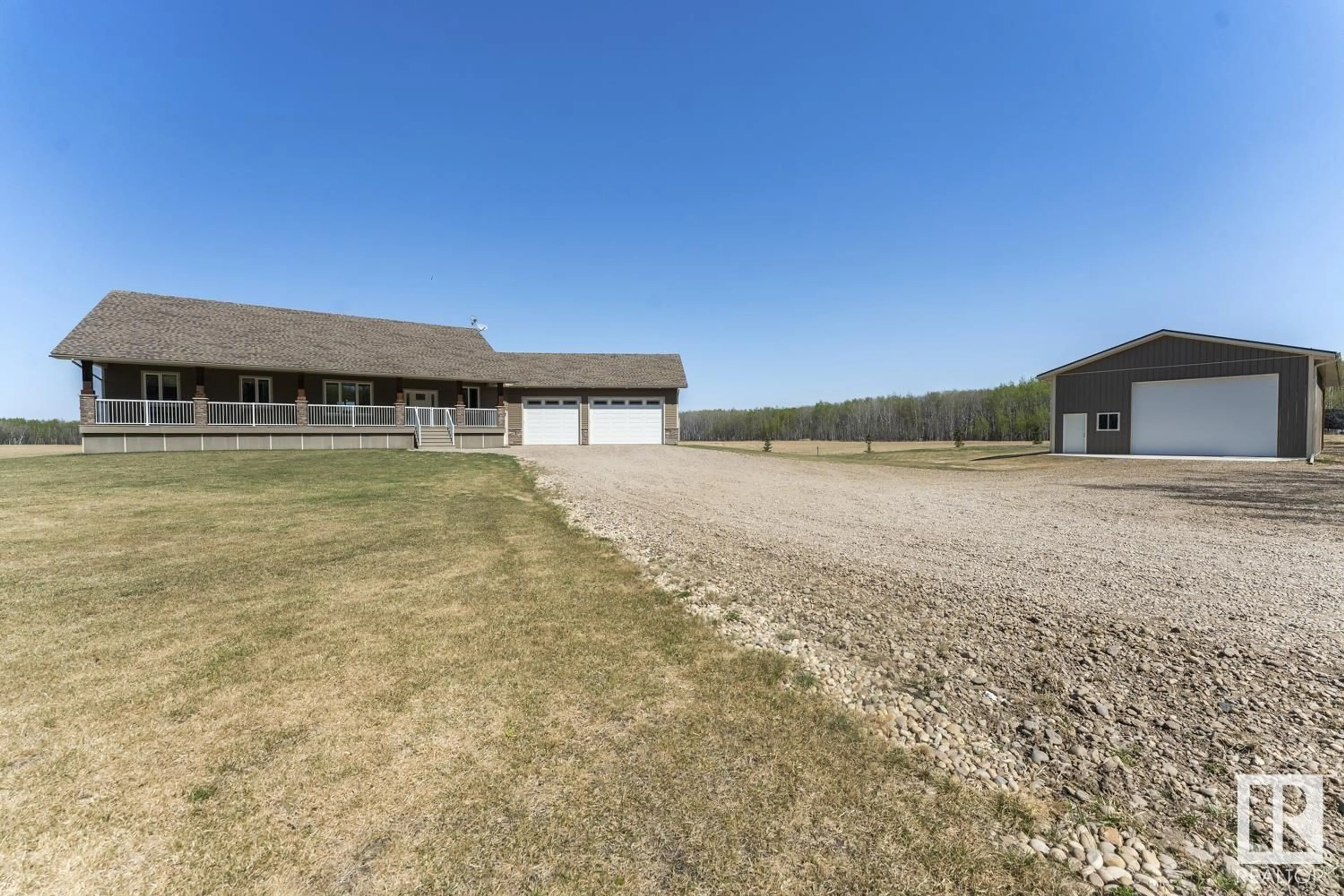 A pic from outside/outdoor area/front of a property/back of a property/a pic from drone, building for 44426 TWP RD 595 A, Rural Bonnyville M.D. Alberta T9N2J6