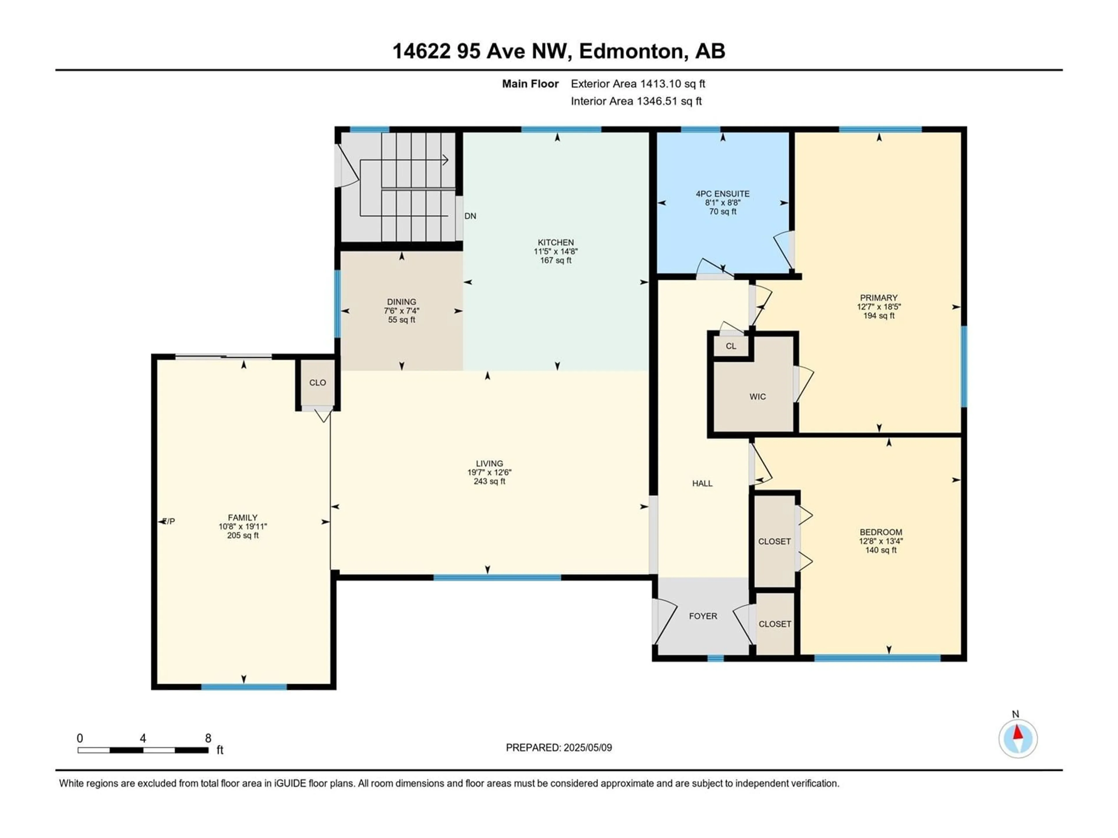 Floor plan for 14622 95 AV, Edmonton Alberta T5N0B3