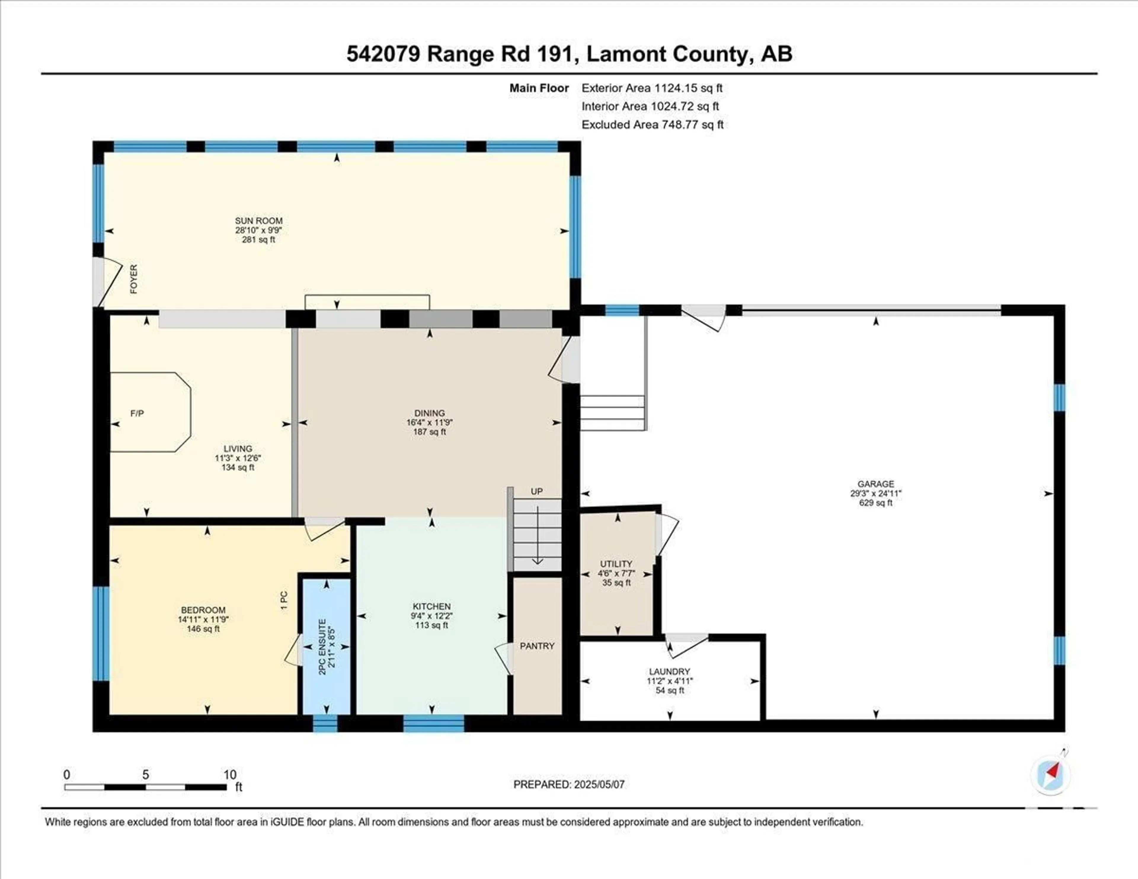Floor plan for 542079 RANGE ROAD 191, Rural Lamont County Alberta T0B2R0