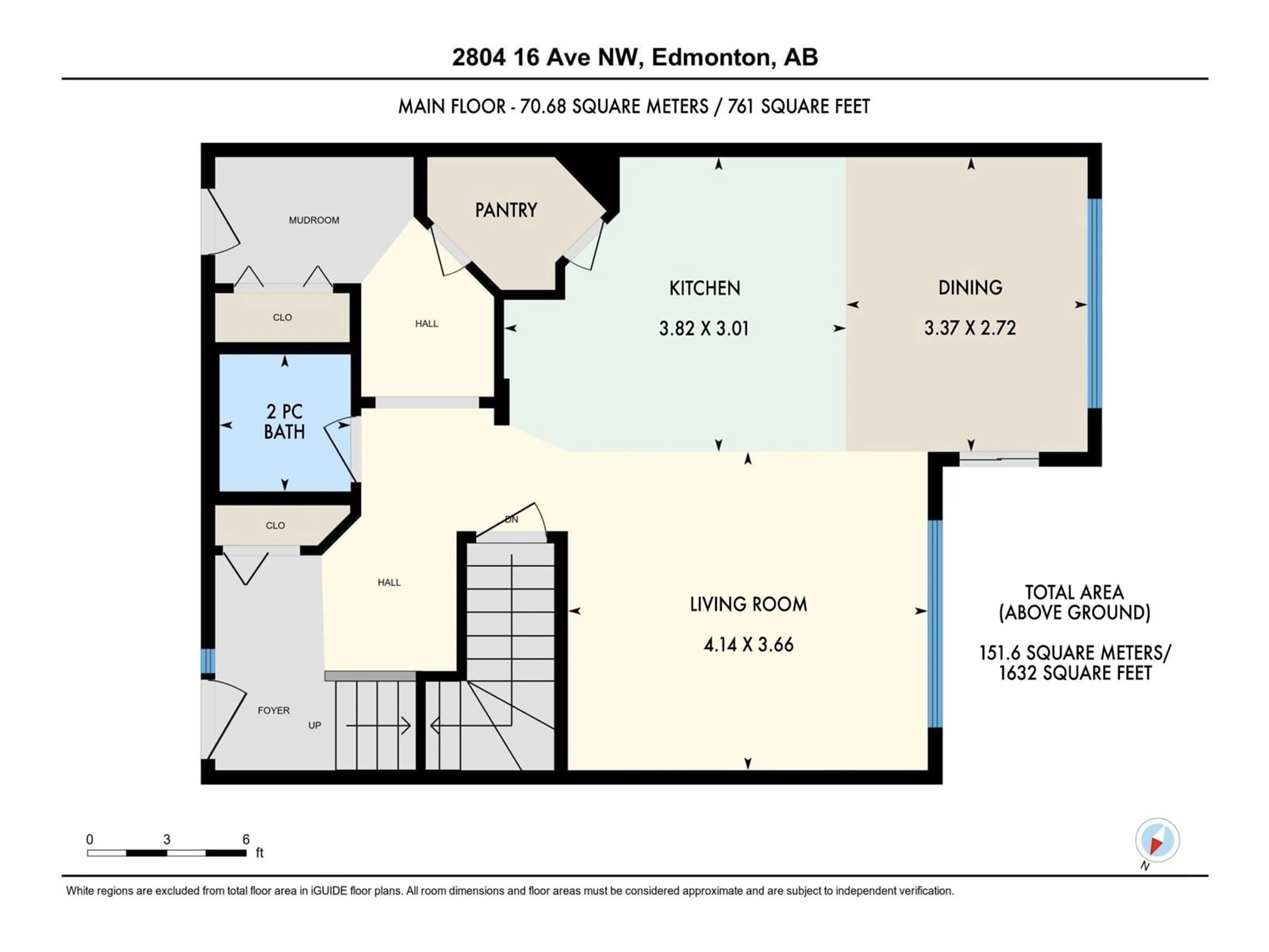 Floor plan for 2804 16 AV, Edmonton Alberta T6T0Z6