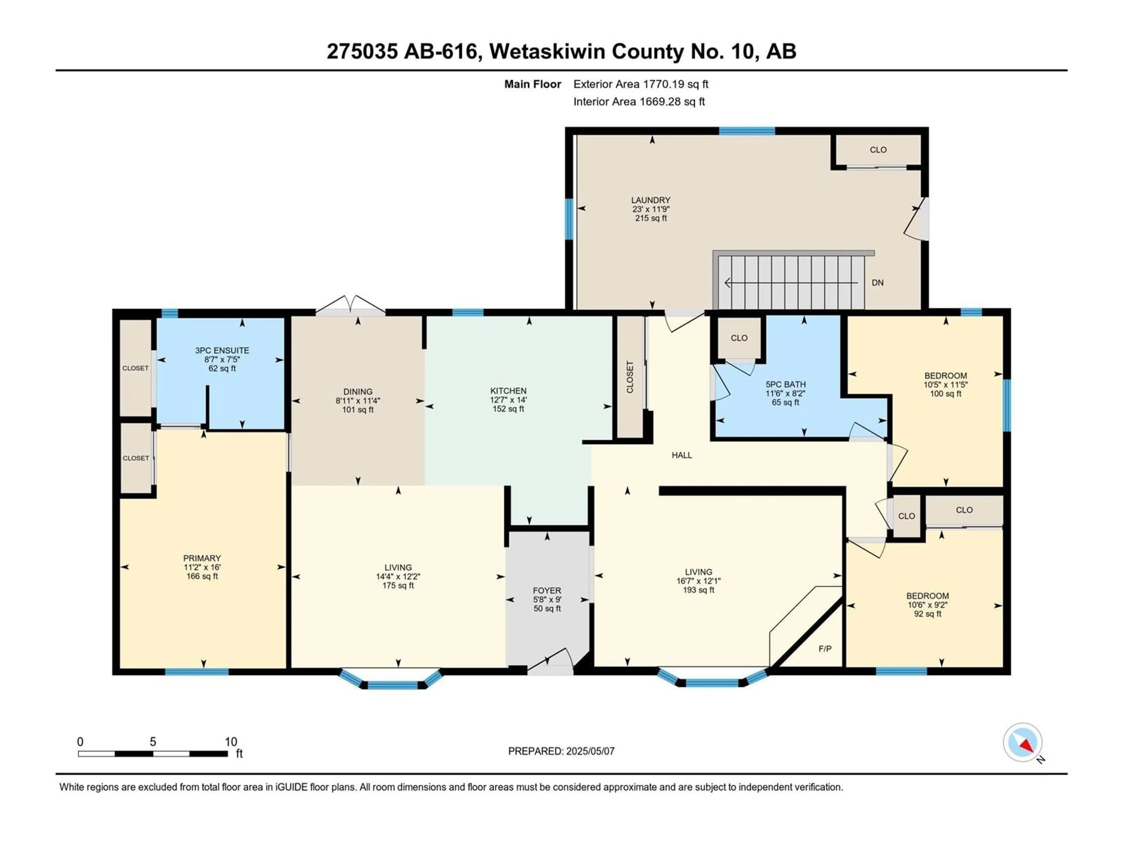 Floor plan for 275035 HWY 616, Rural Wetaskiwin County Alberta T0C1Z0