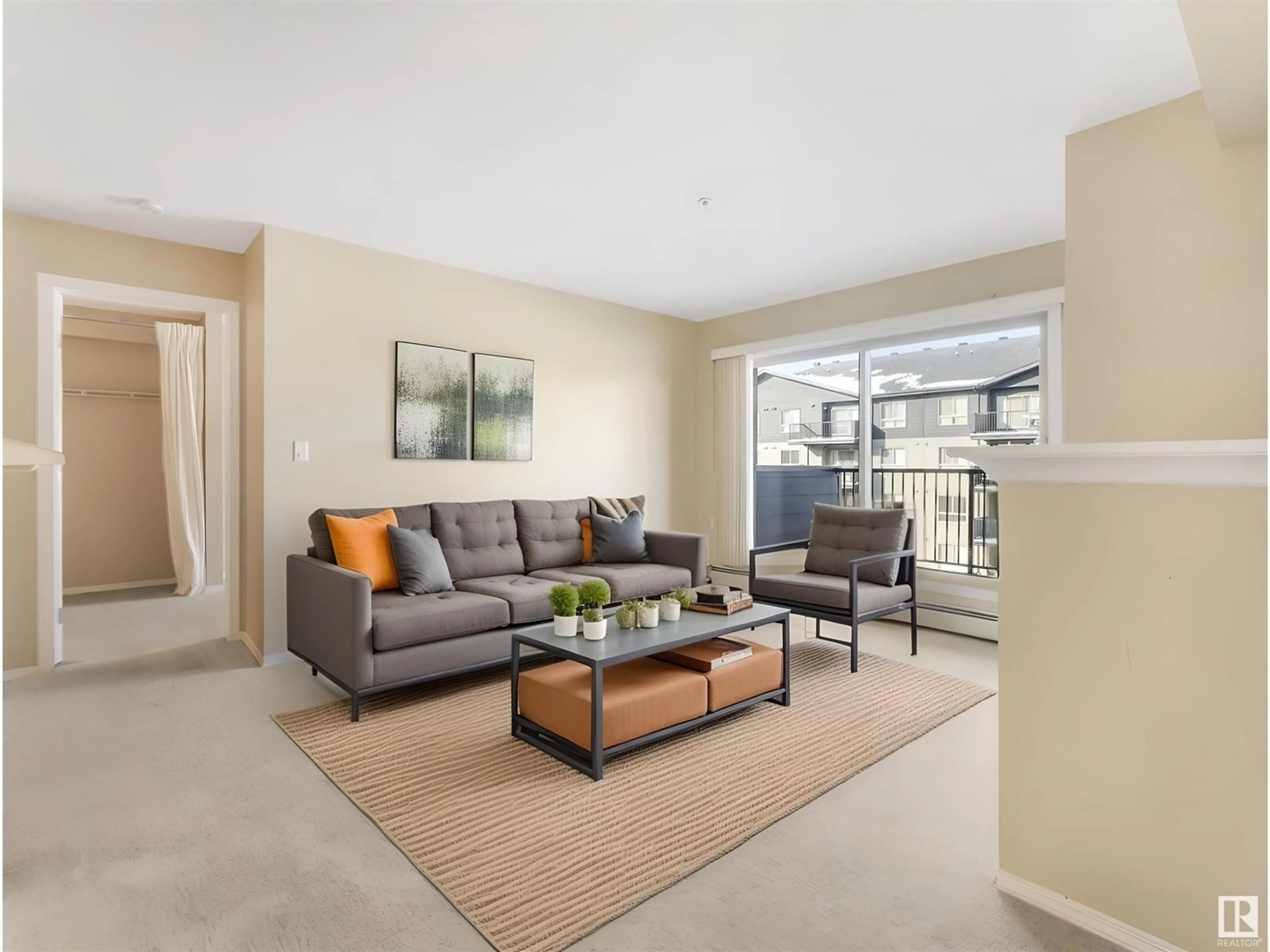Living room with furniture, unknown for #304 - 17003 67 AV, Edmonton Alberta T5T6Y5