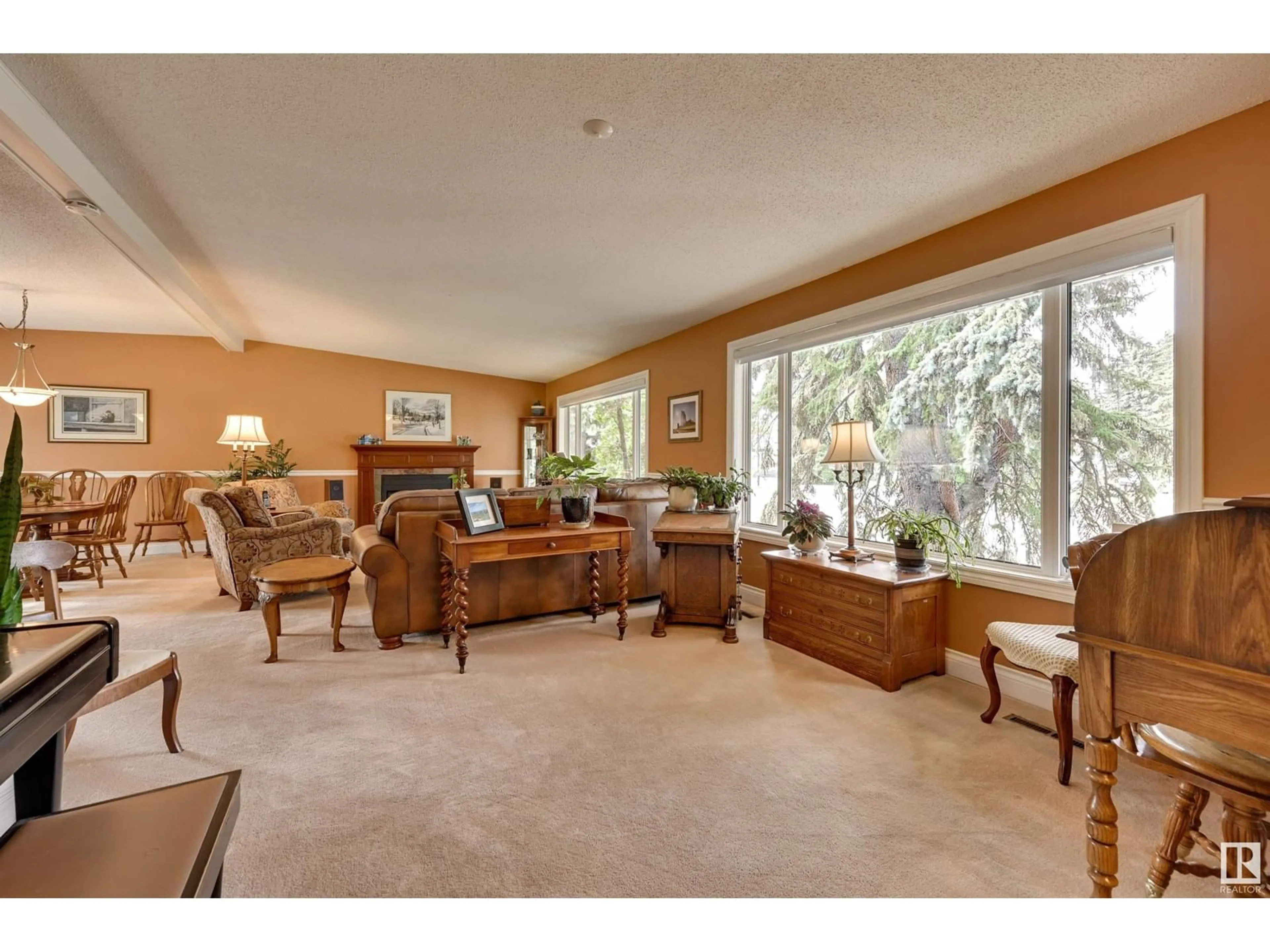 Living room with furniture, unknown for 8503 BUENA VISTA RD, Edmonton Alberta T5R5R7