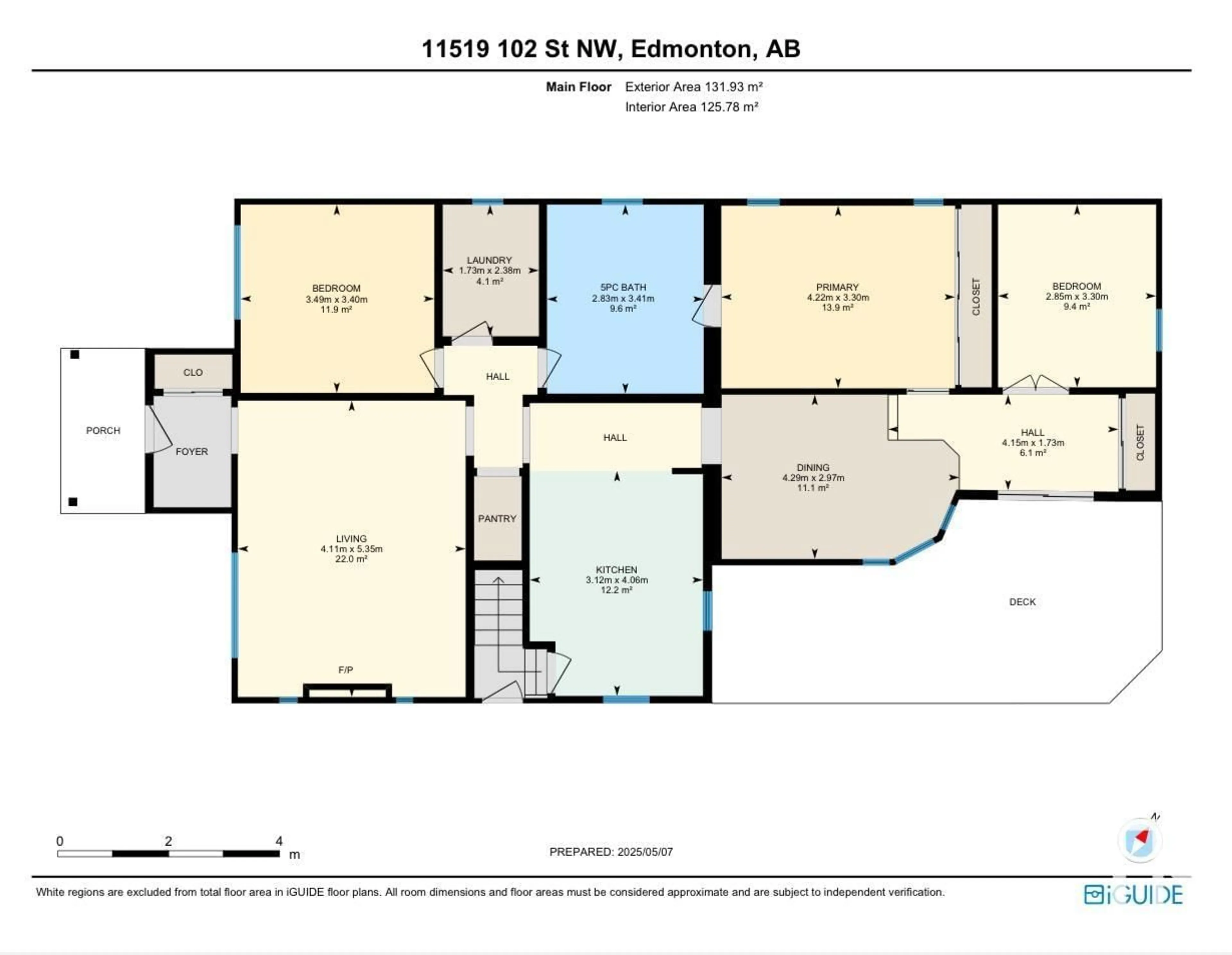 Floor plan for NW - 11519 102 ST, Edmonton Alberta T5G2E8