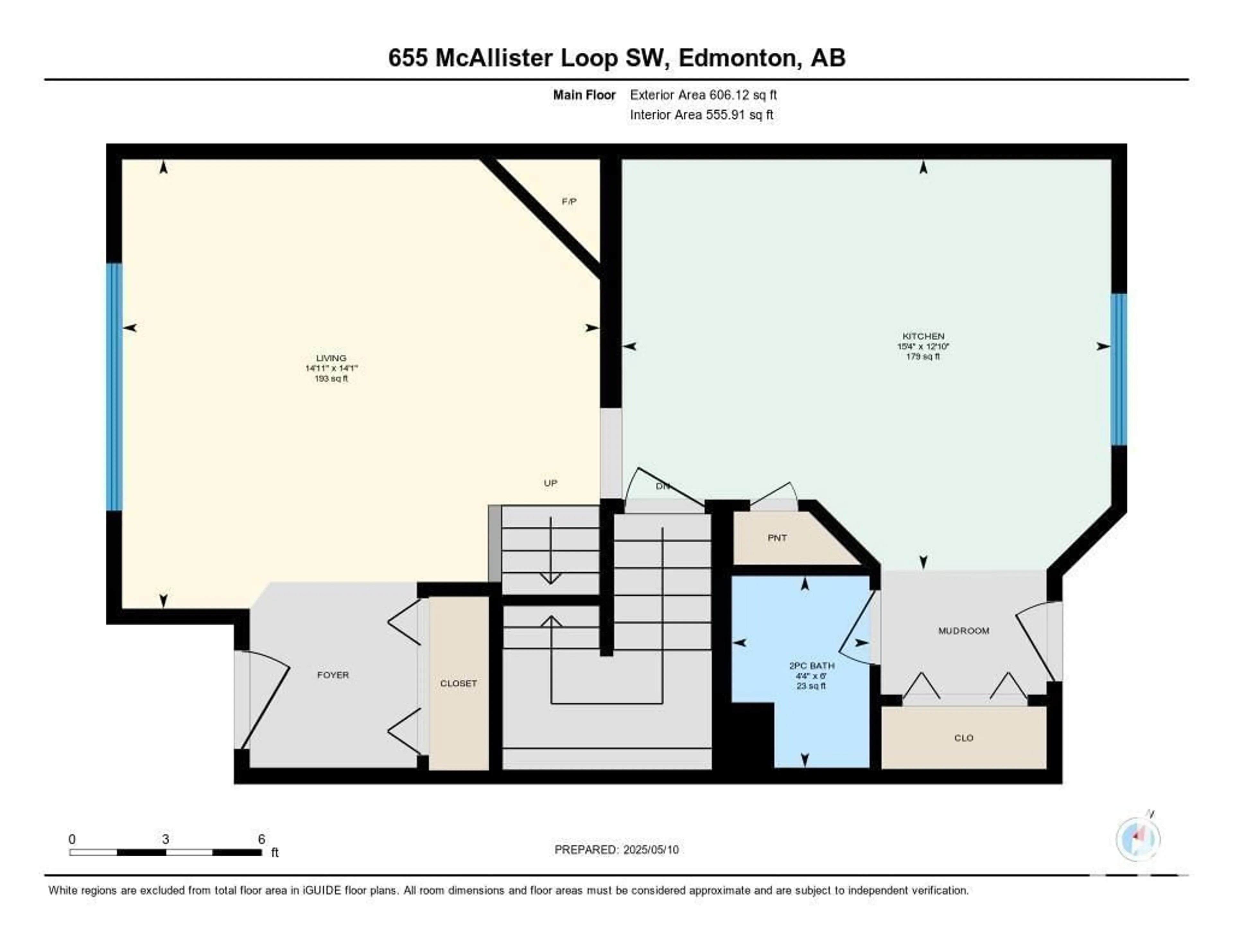 Floor plan for SW - 655 MCALLISTER LO, Edmonton Alberta T6W1M6