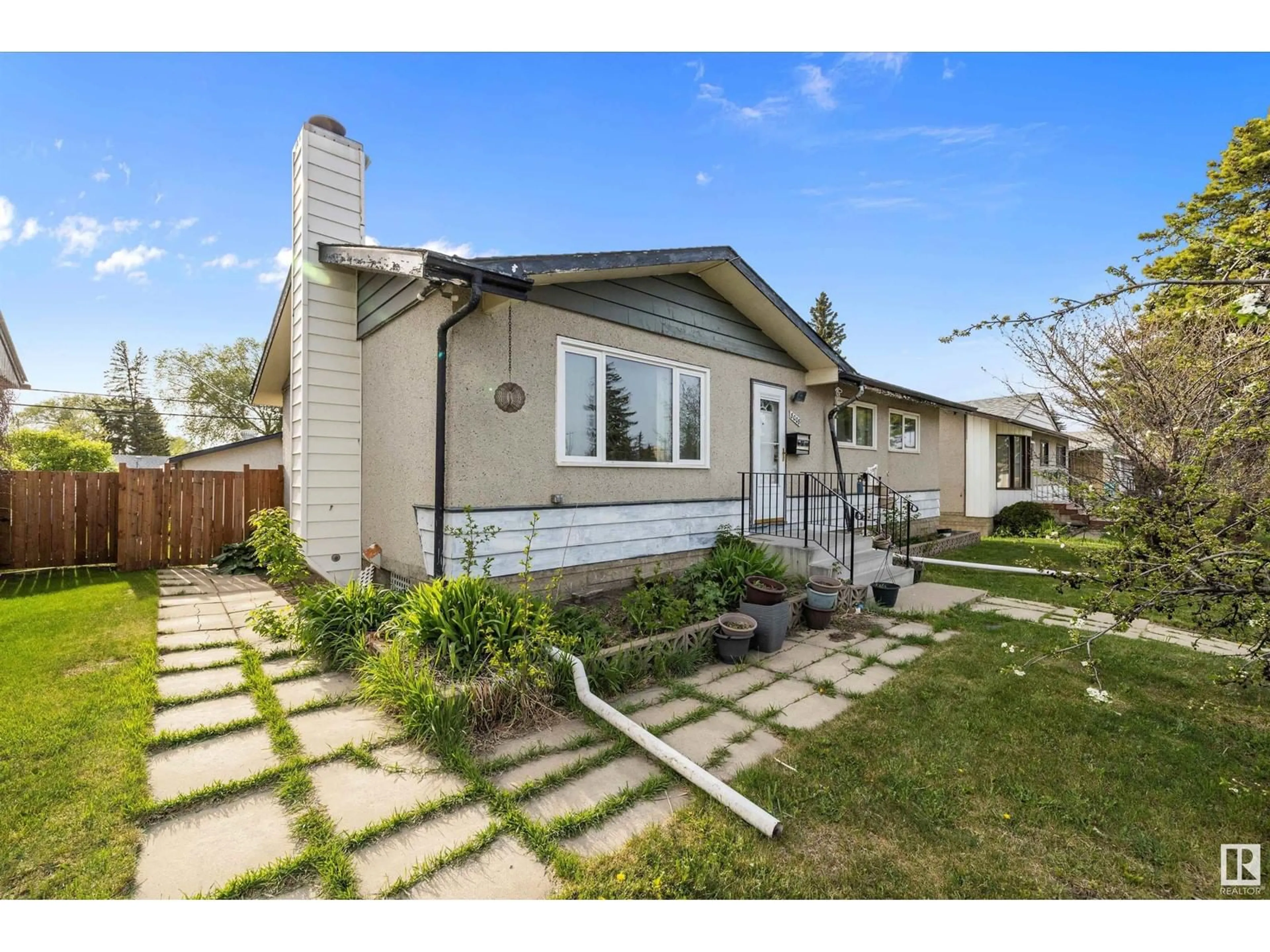 Home with vinyl exterior material, street for NW - 8008 159 ST, Edmonton Alberta T5R2E4